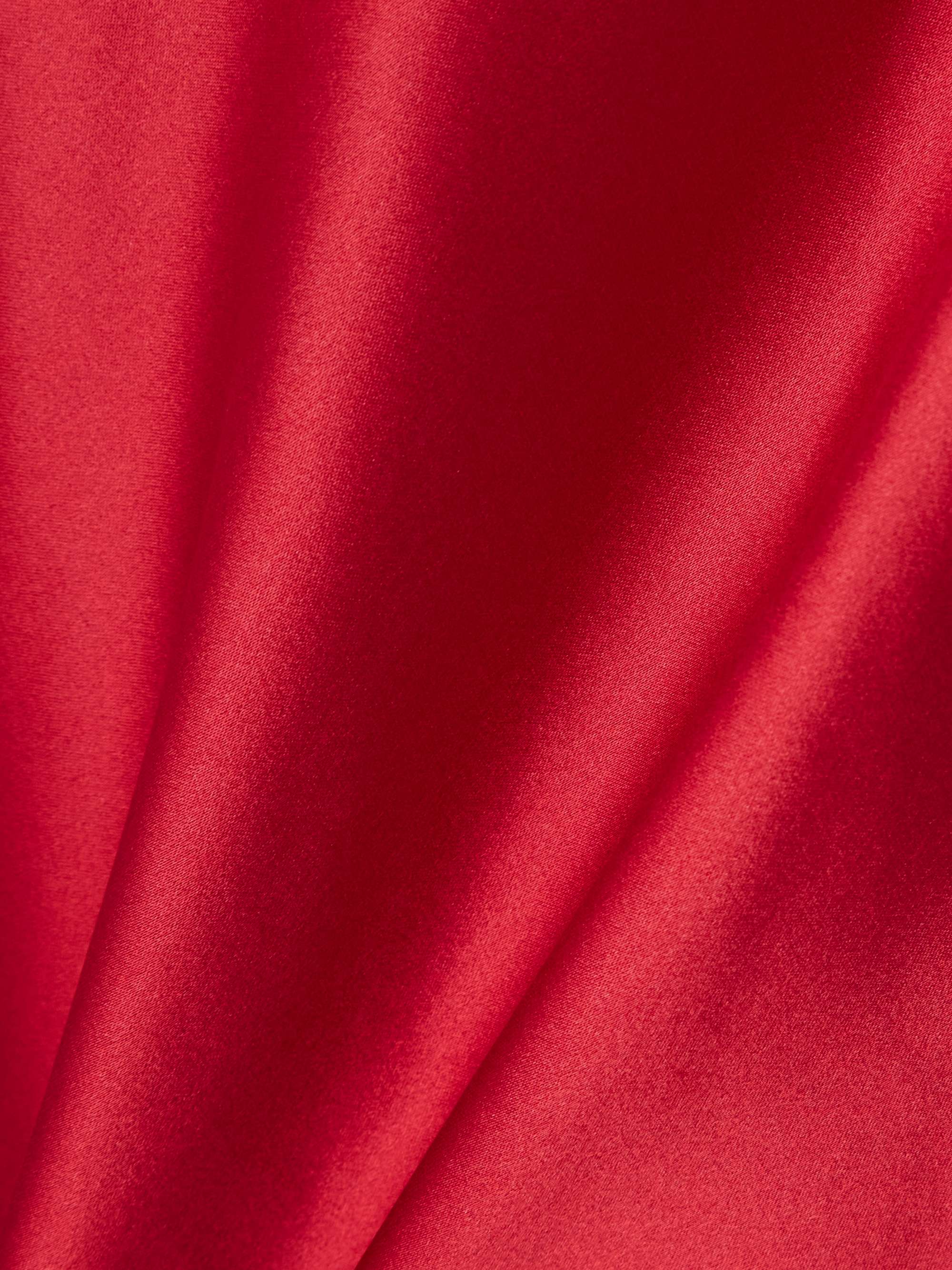 Stretch-silk satin midi skirt view