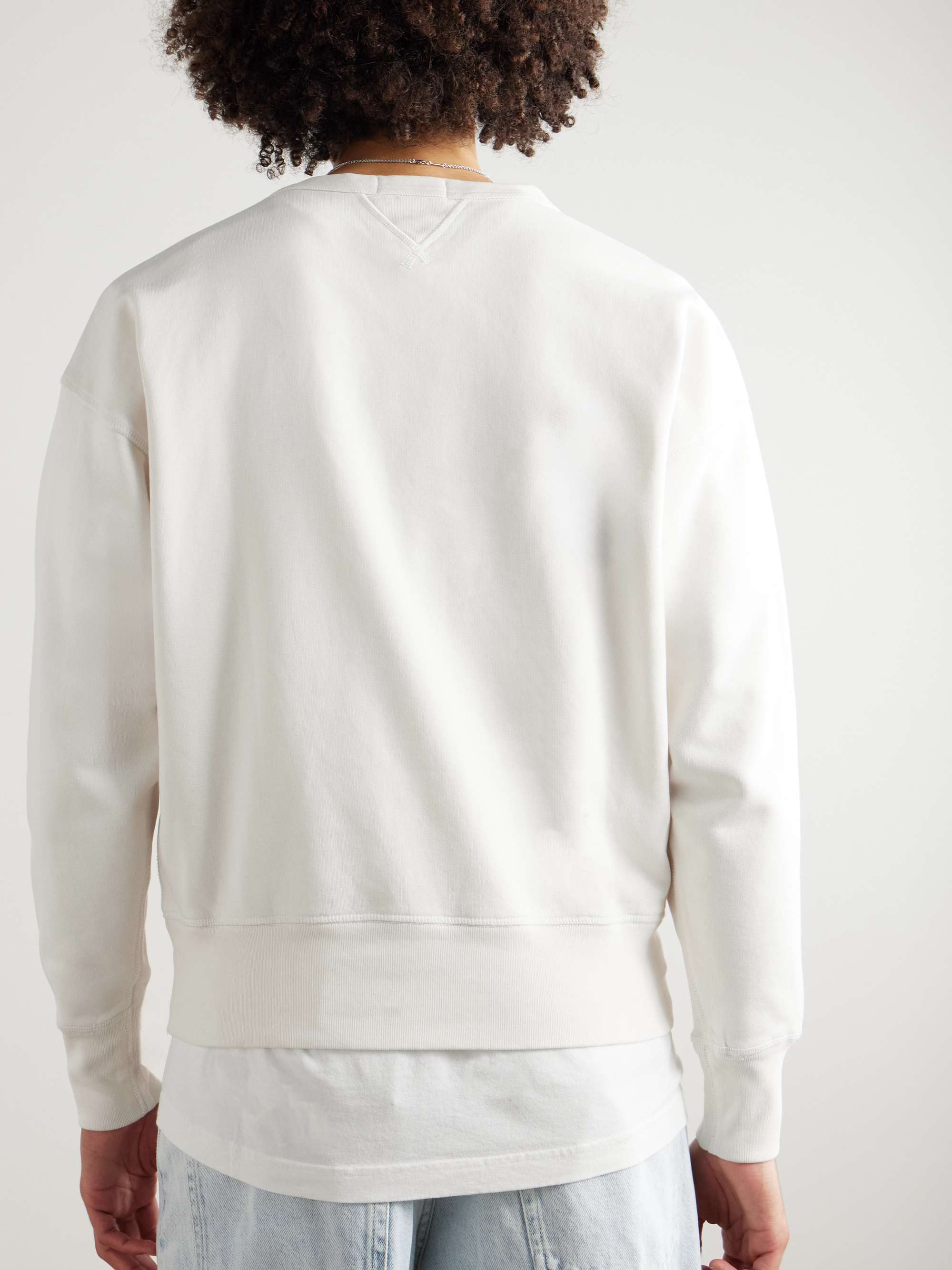 Printed Cotton-Blend Jersey Sweatshirt view