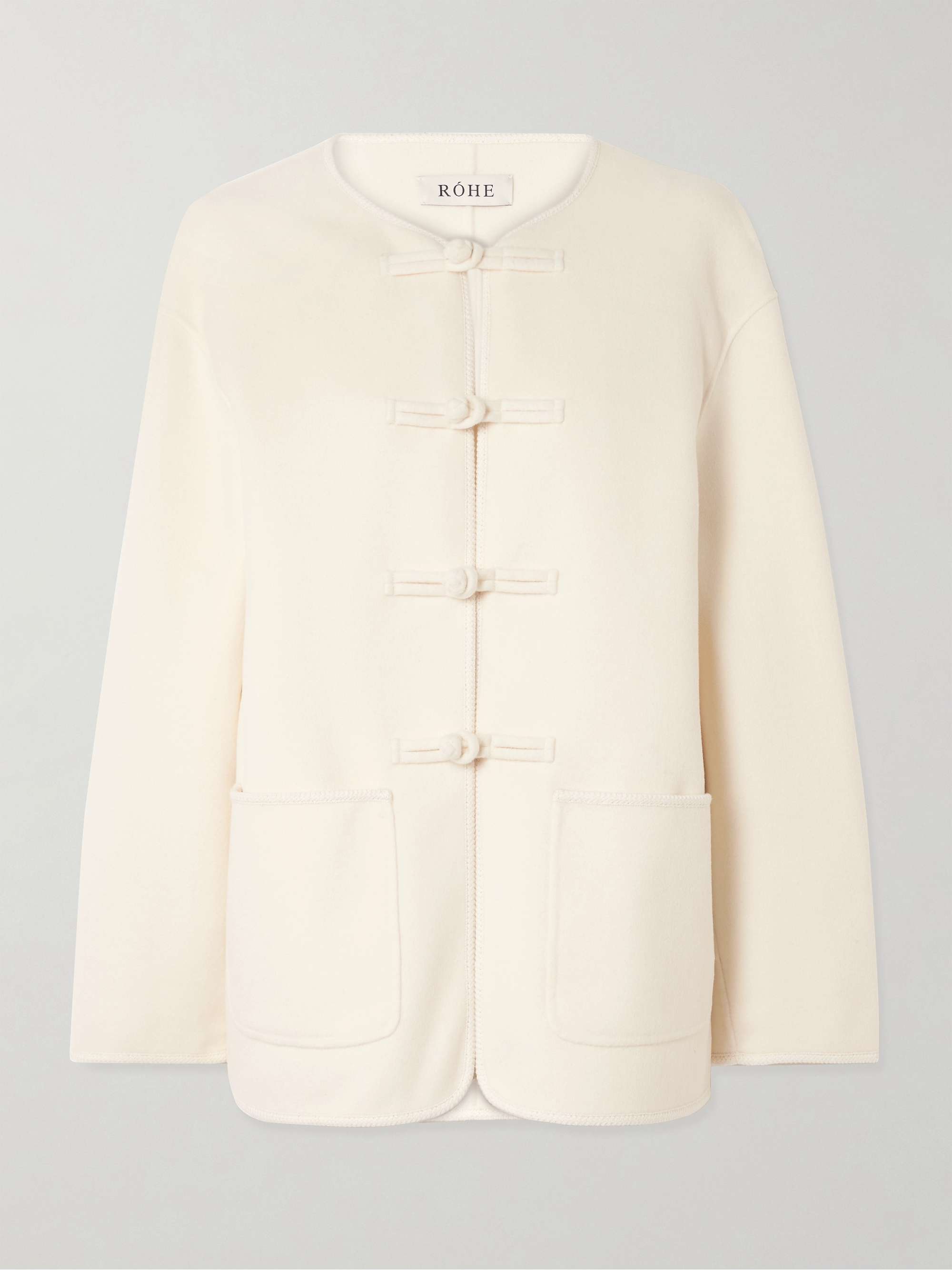 Embroidered wool jacket view
