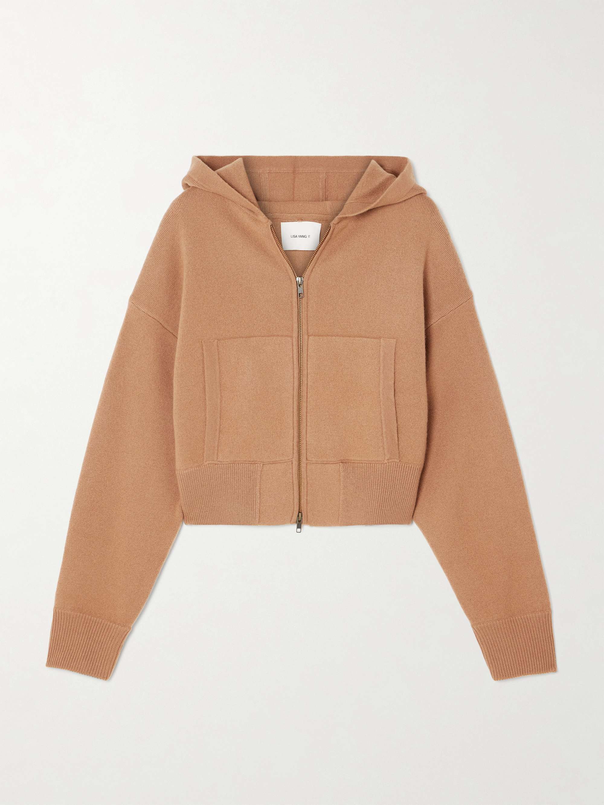 Lilia cropped cashmere hoodie view