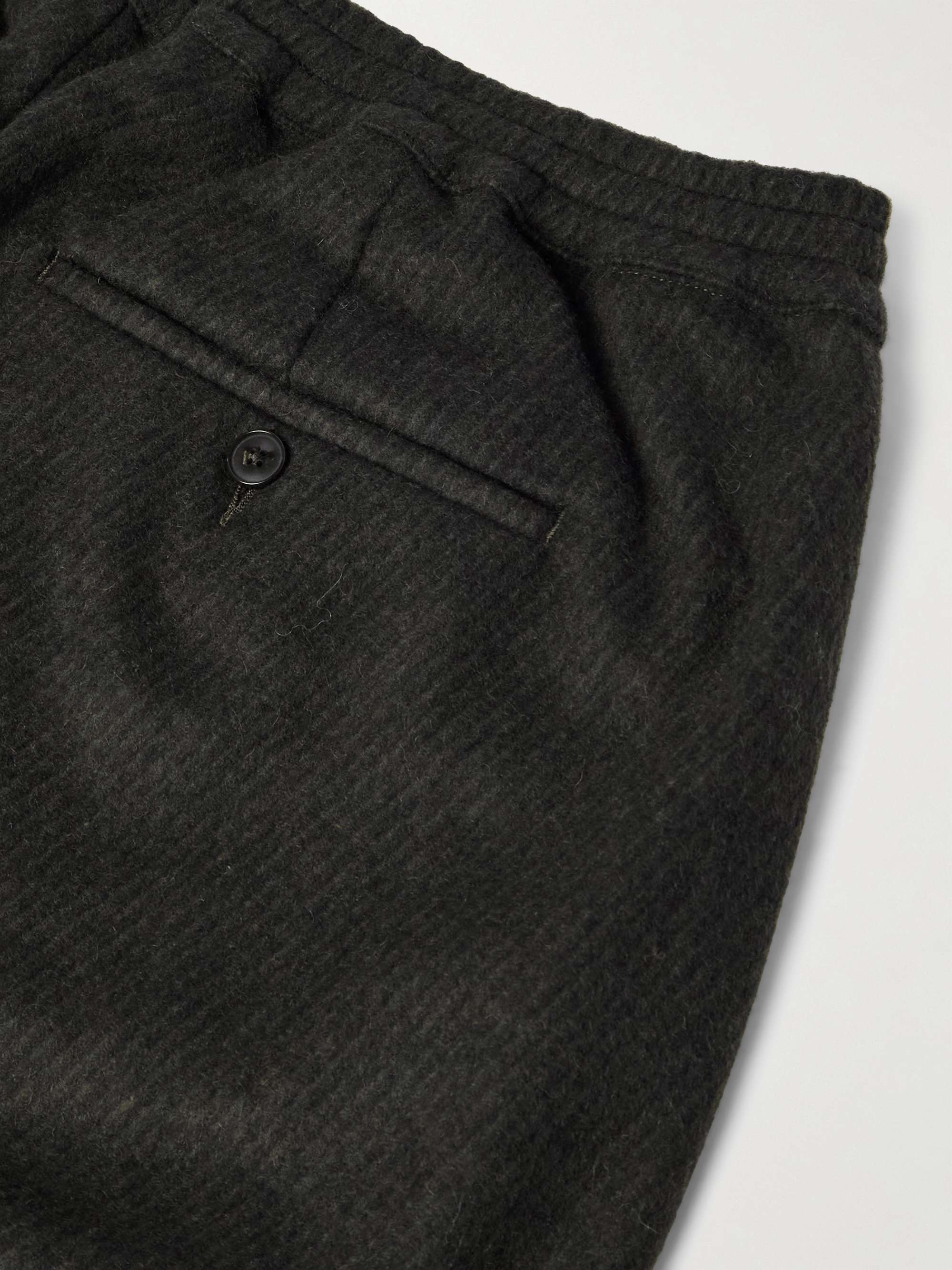 Samurai Wide-Leg Wool and Cashmere-Blend Trousers view