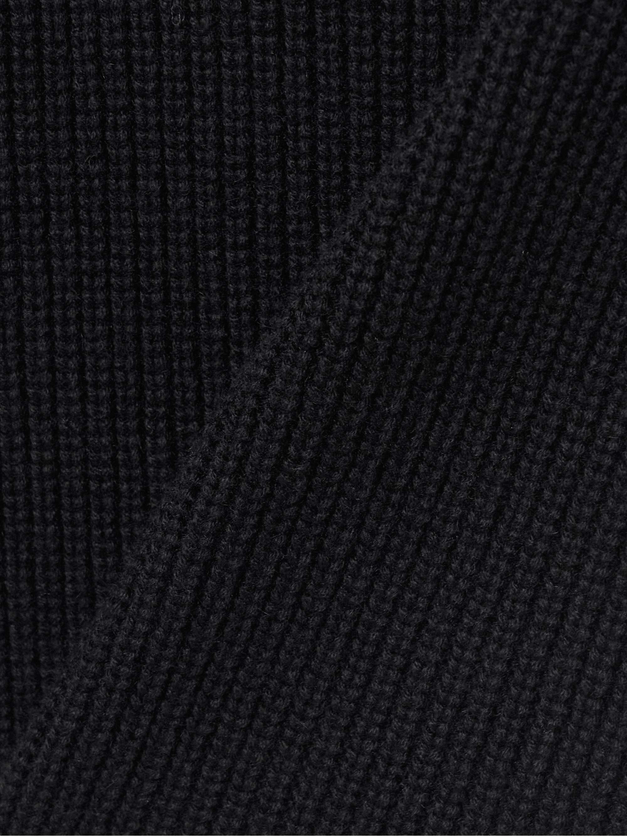 Marine ribbed wool turtleneck mini dress view