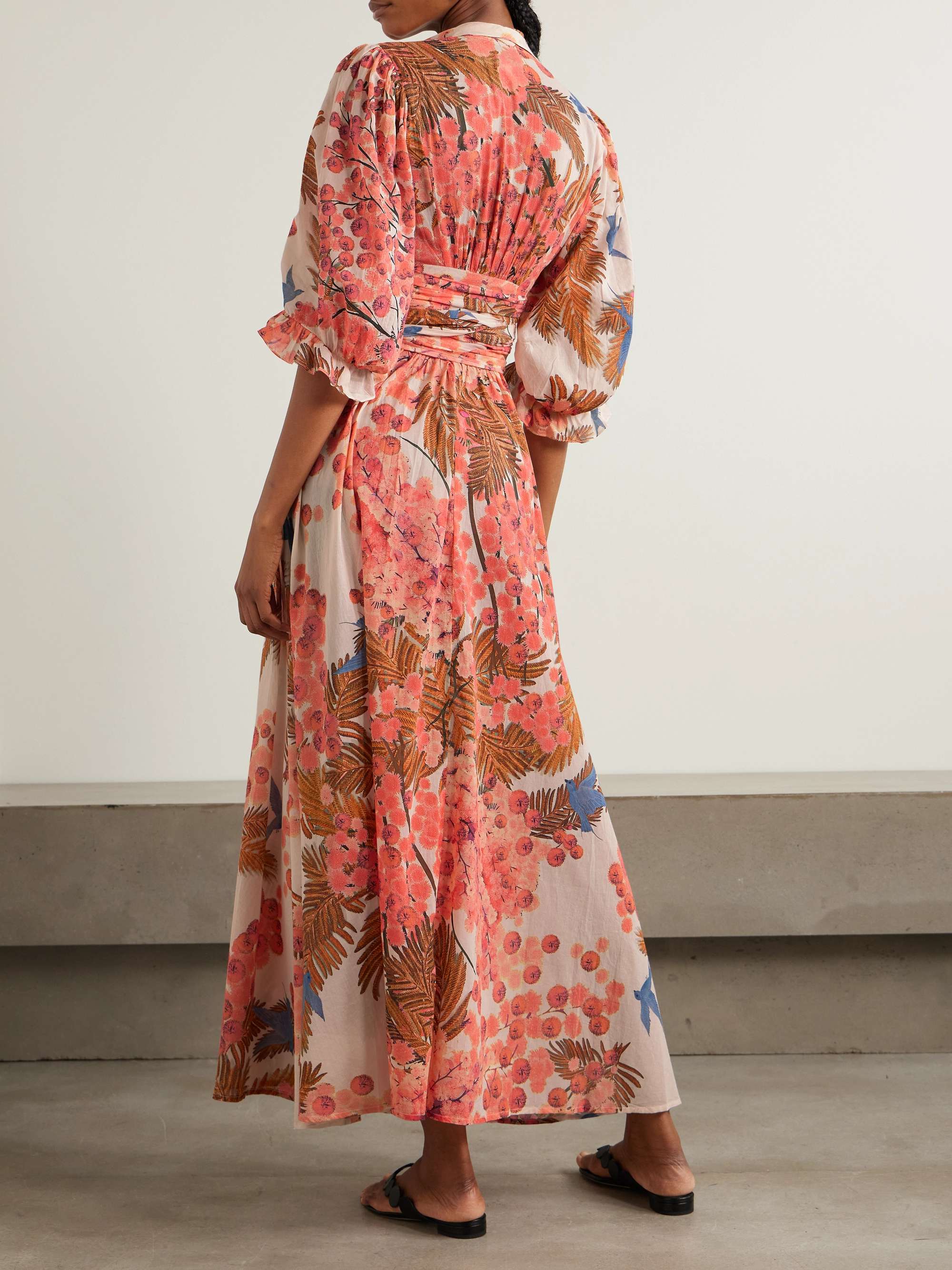 Zorah printed cotton-voile maxi dress view