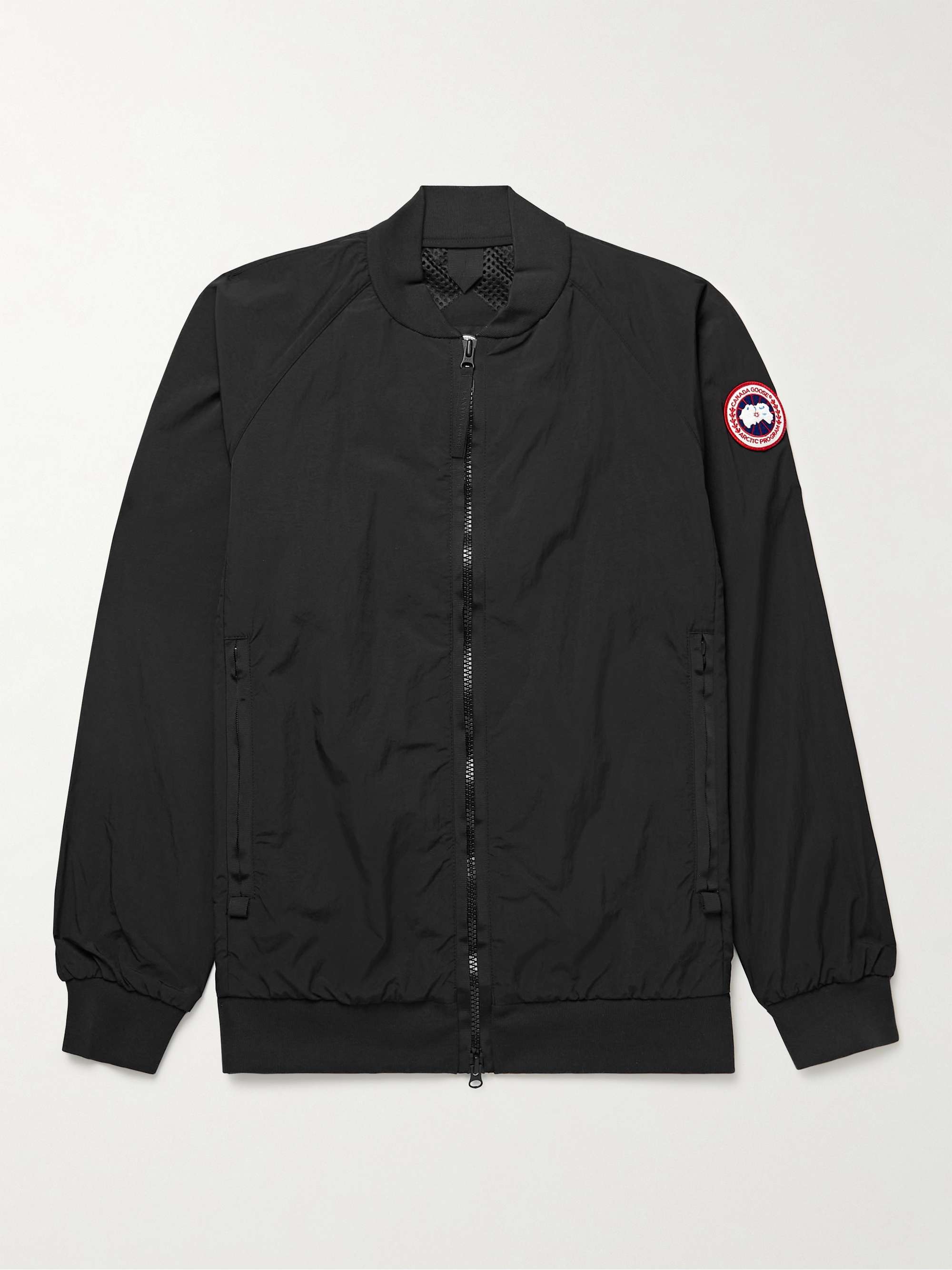 Faber Grosgrain-Trimmed AcclimaLuxe Shell Bomber Jacket view