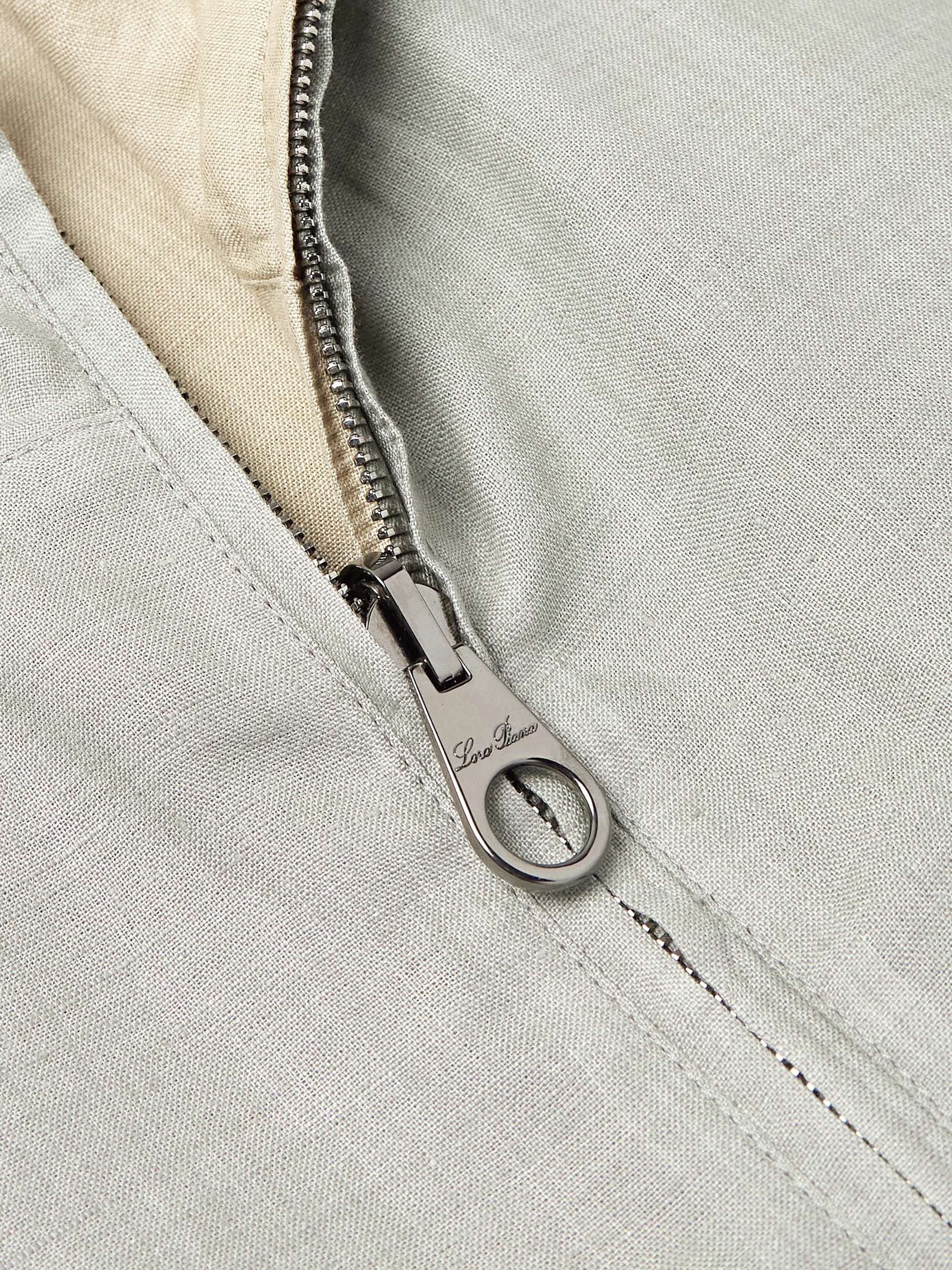 Reversible Linen Bomber Jacket view