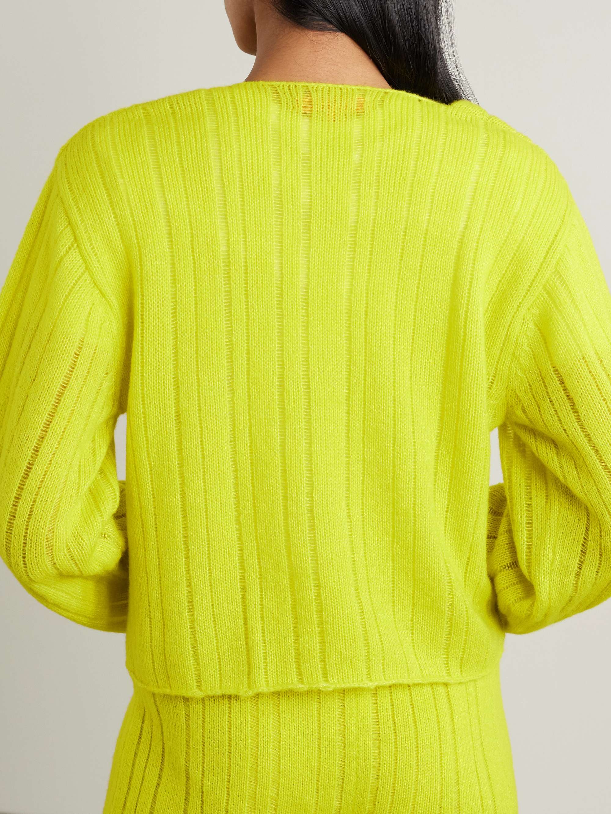 Drop Needle ribbed cashmere and cotton-blend sweater view