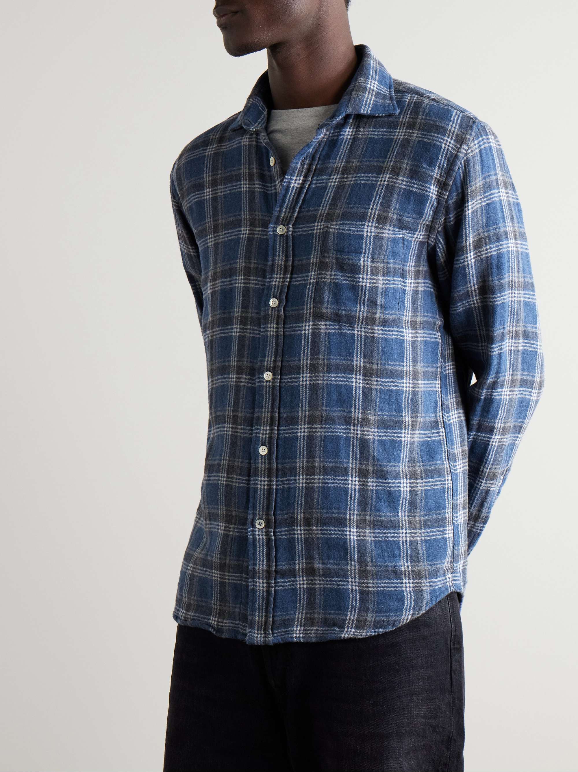 Paul Checked Cotton-Flannel Shirt view