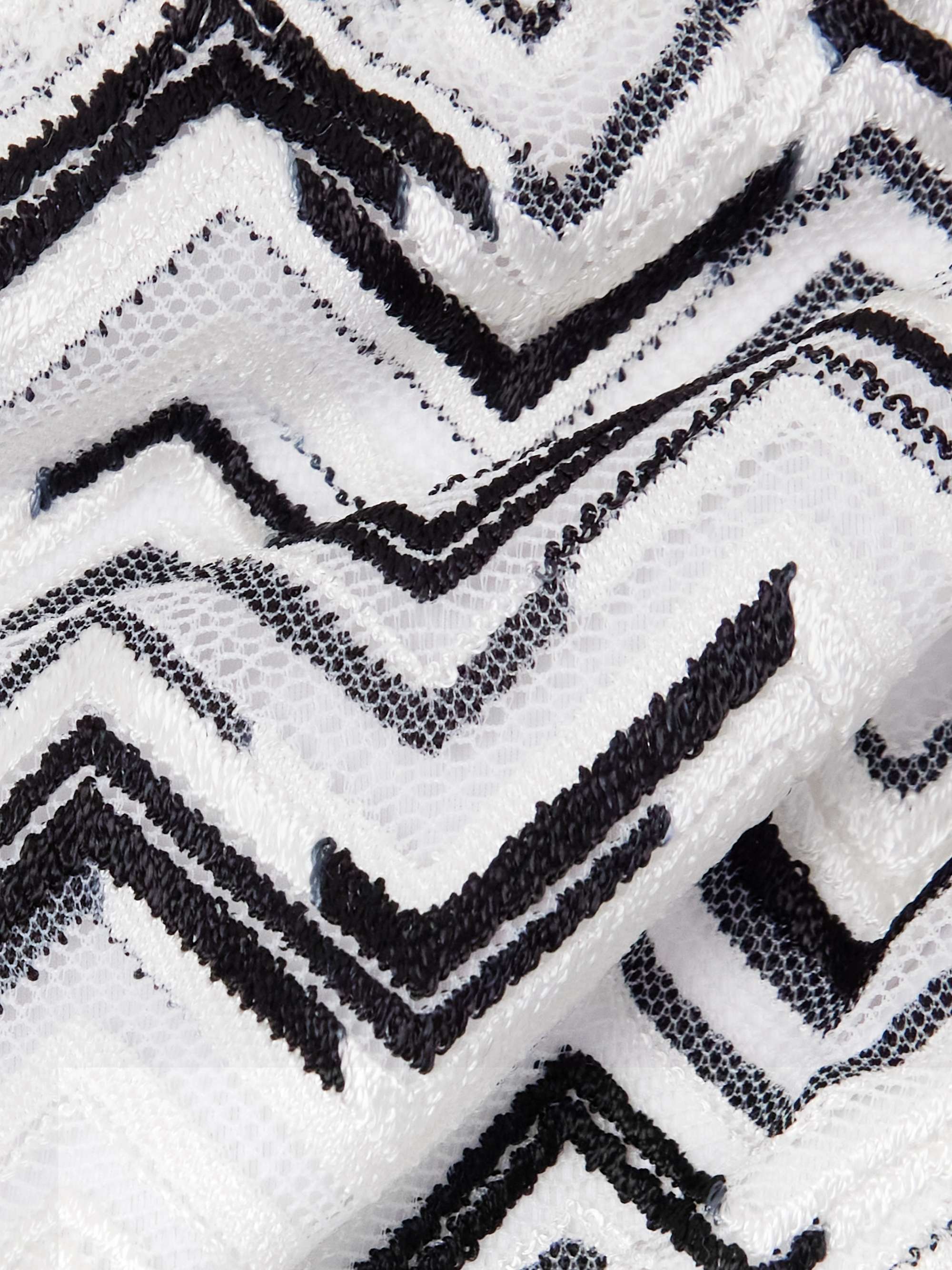 Mare striped crochet-knit triangle bikini view