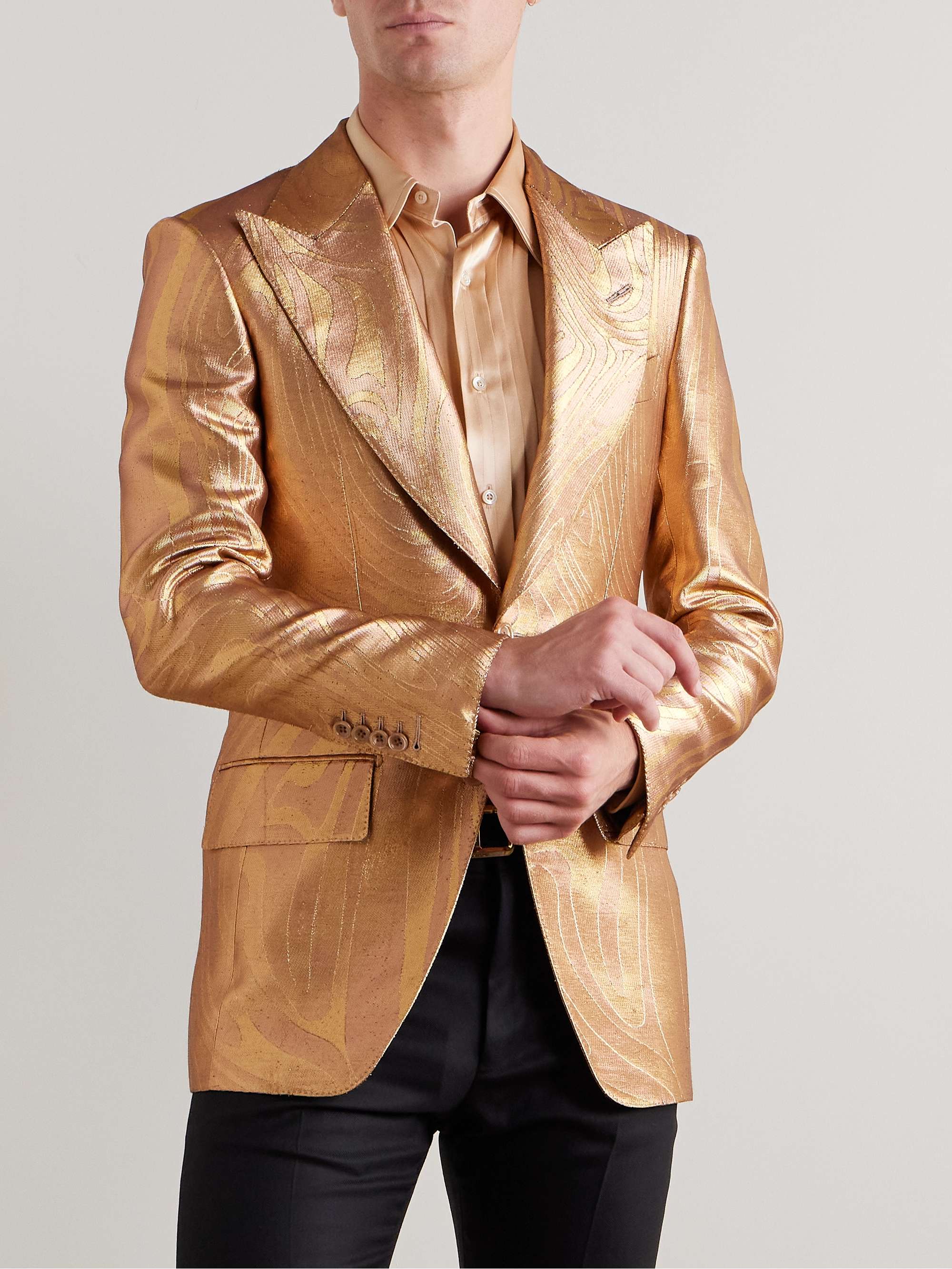Dyllan Dupioni-Jacquard Suit Jacket view