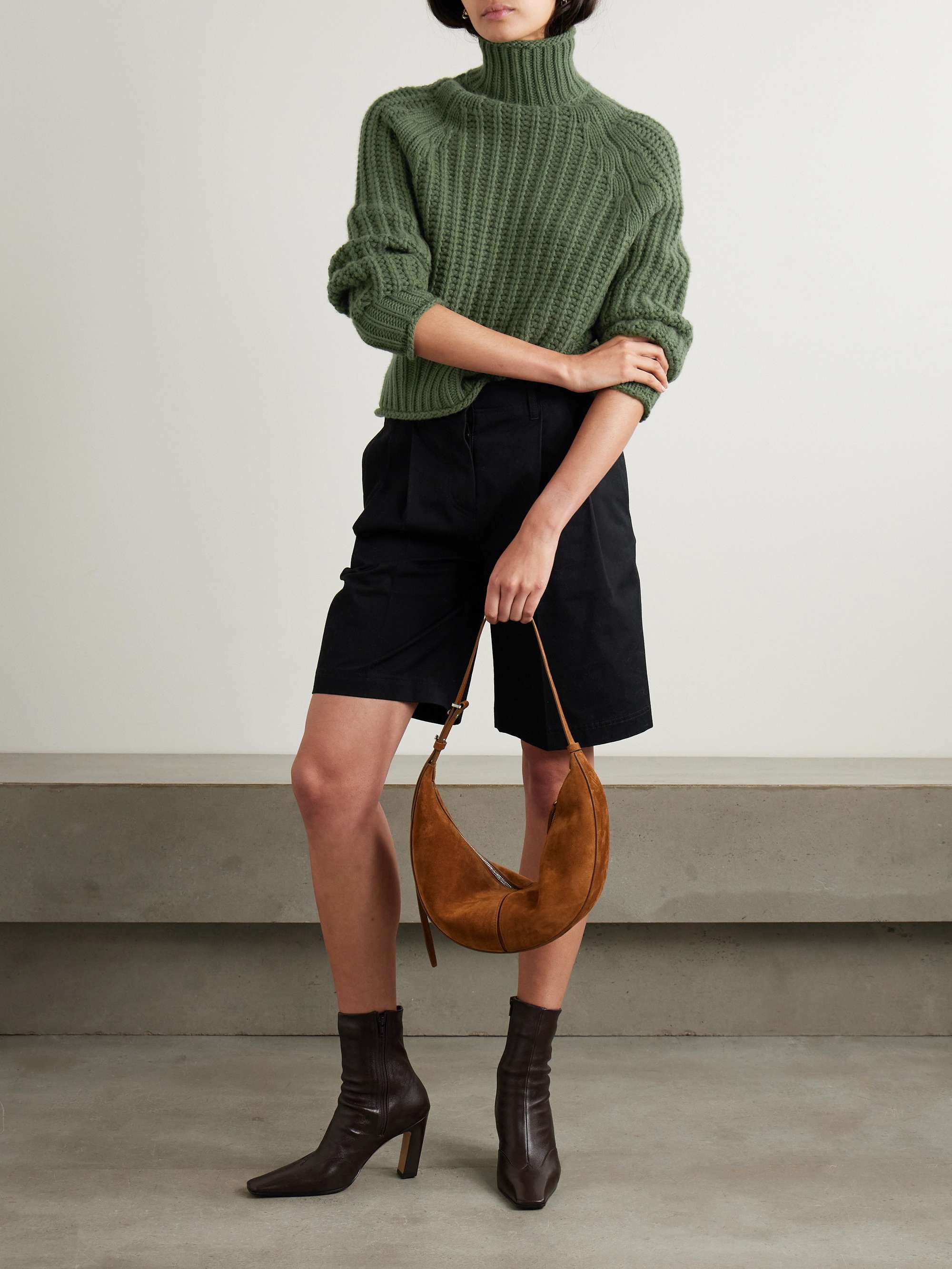 Ellis ribbed cashmere turtleneck sweater view