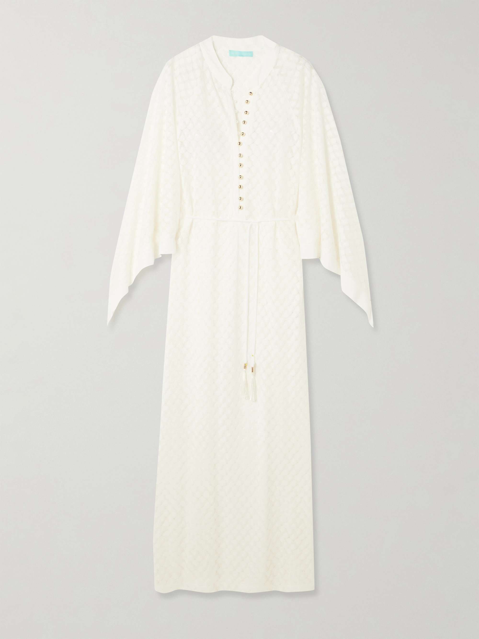 Edie belted crocheted maxi dress view