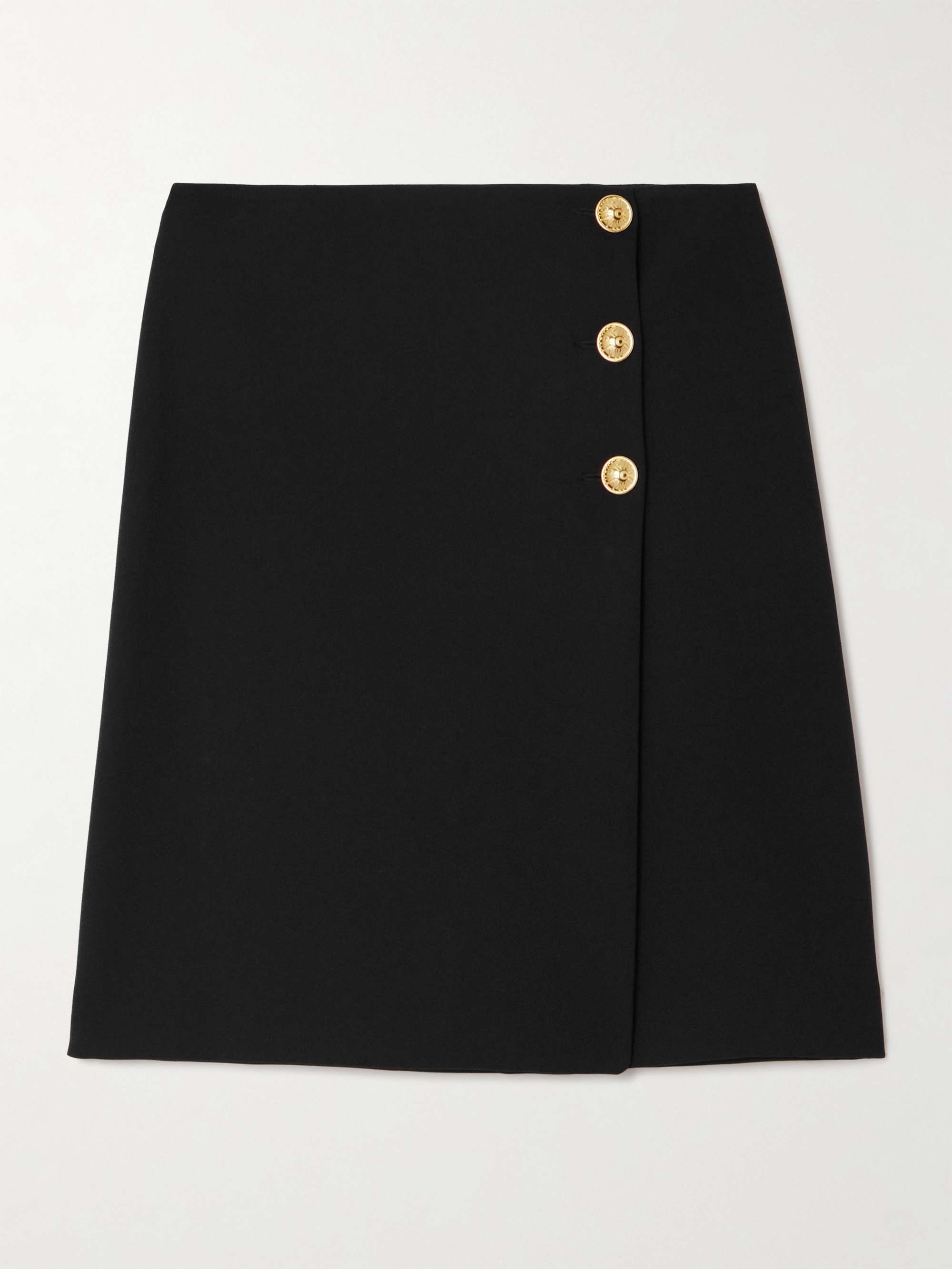 Embellished cady midi wrap skirt view