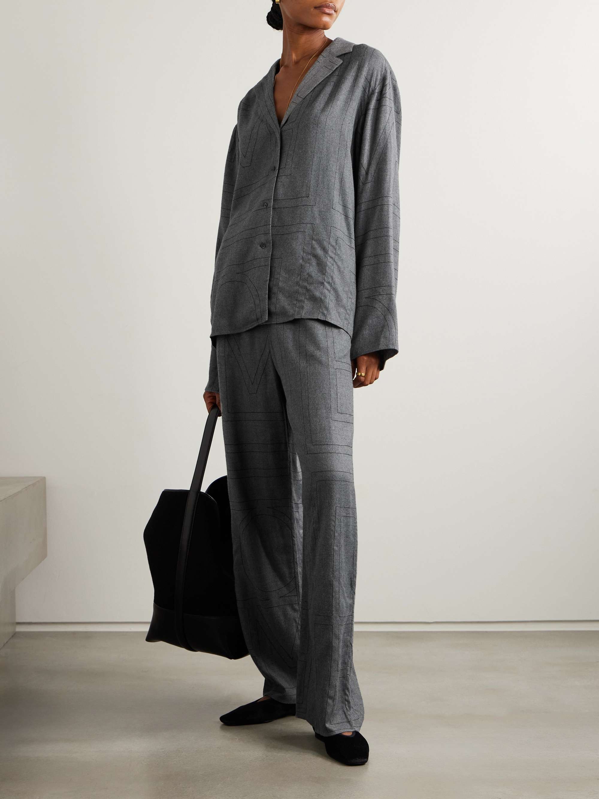 Embroidered LENZING™ Modal-flannel shirt view