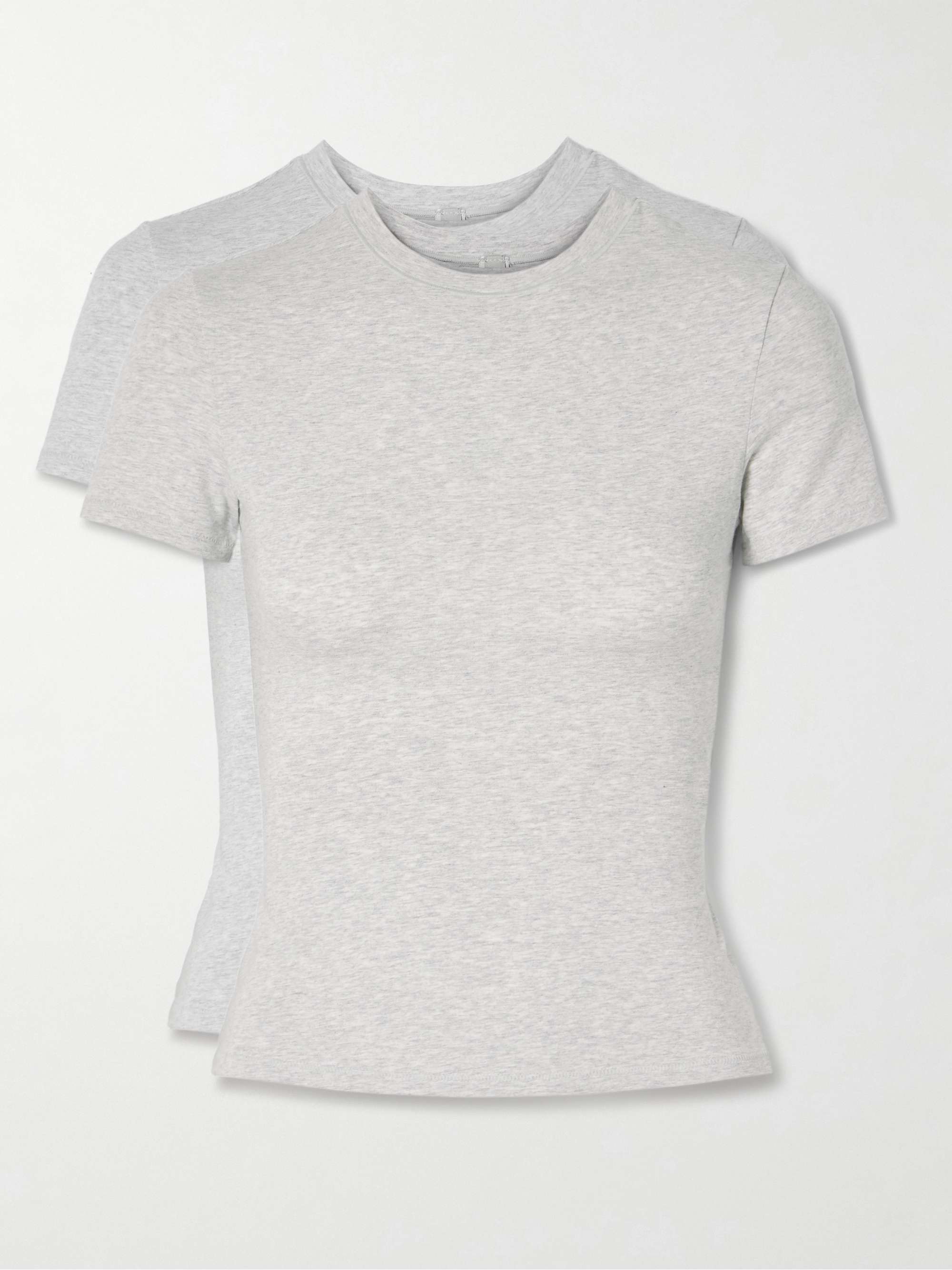 Set of two stretch-cotton jersey T-shirts view