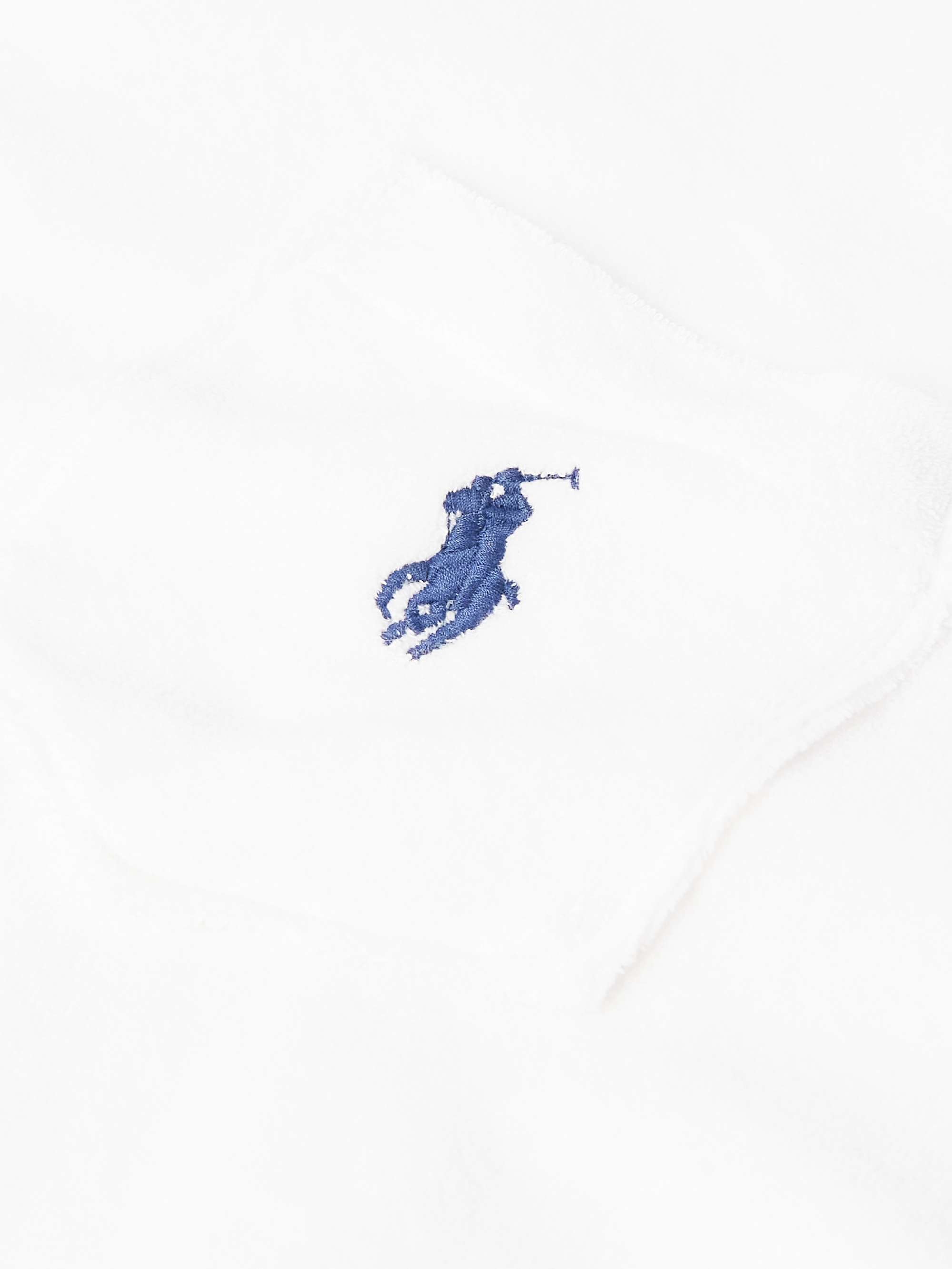 Logo-Embroidered Cotton-Terry Polo Shirt view