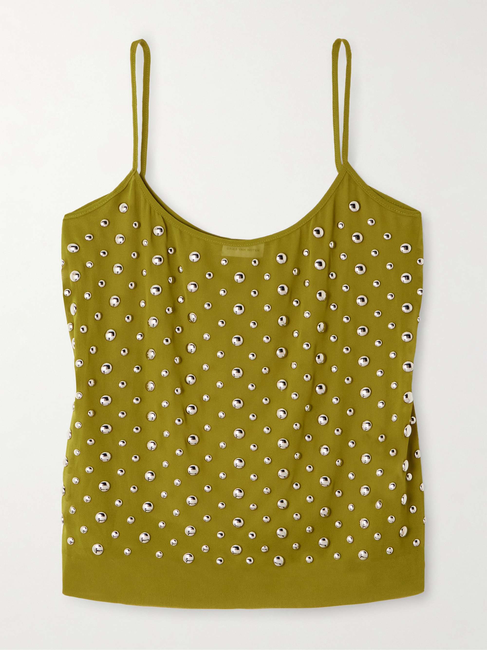 Embellished voile top view