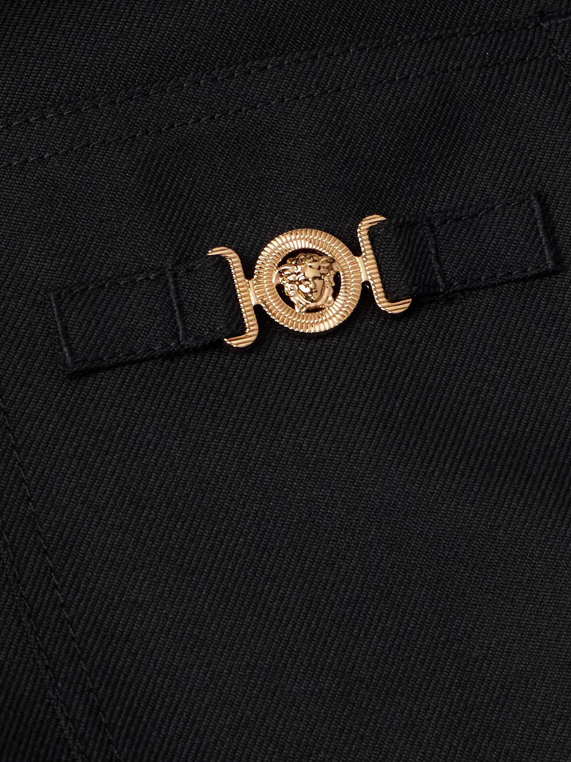 Logo-Appliquèd Wool Shirt Jacket view