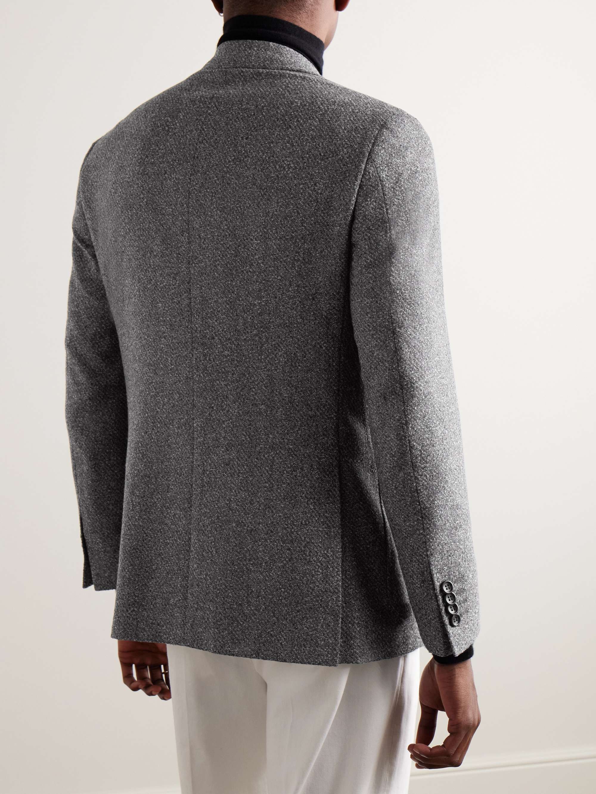 Kei Slim-Fit Wool-Blend Bouclé Blazer view