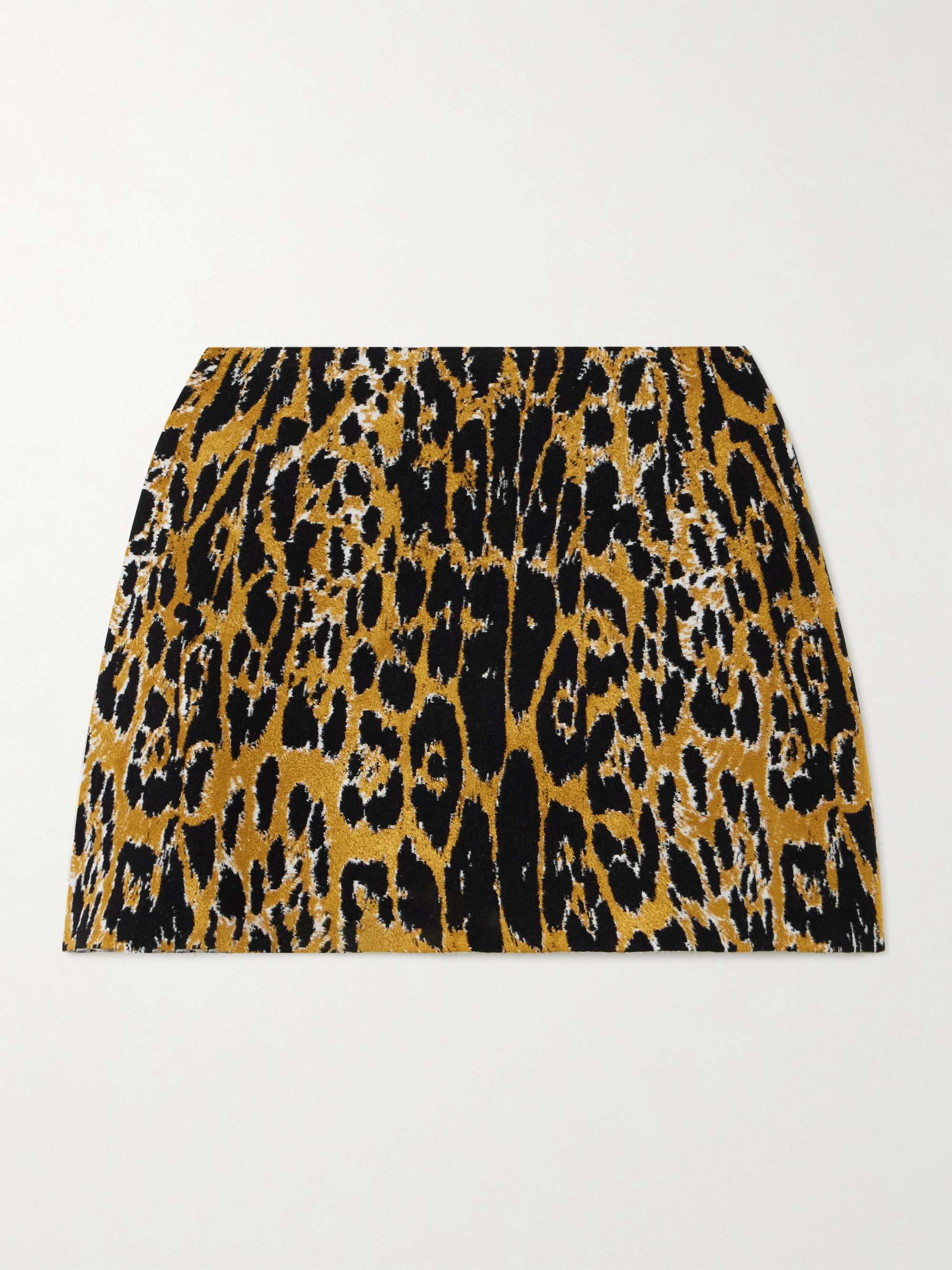 Leopard-jacquard mini skirt view