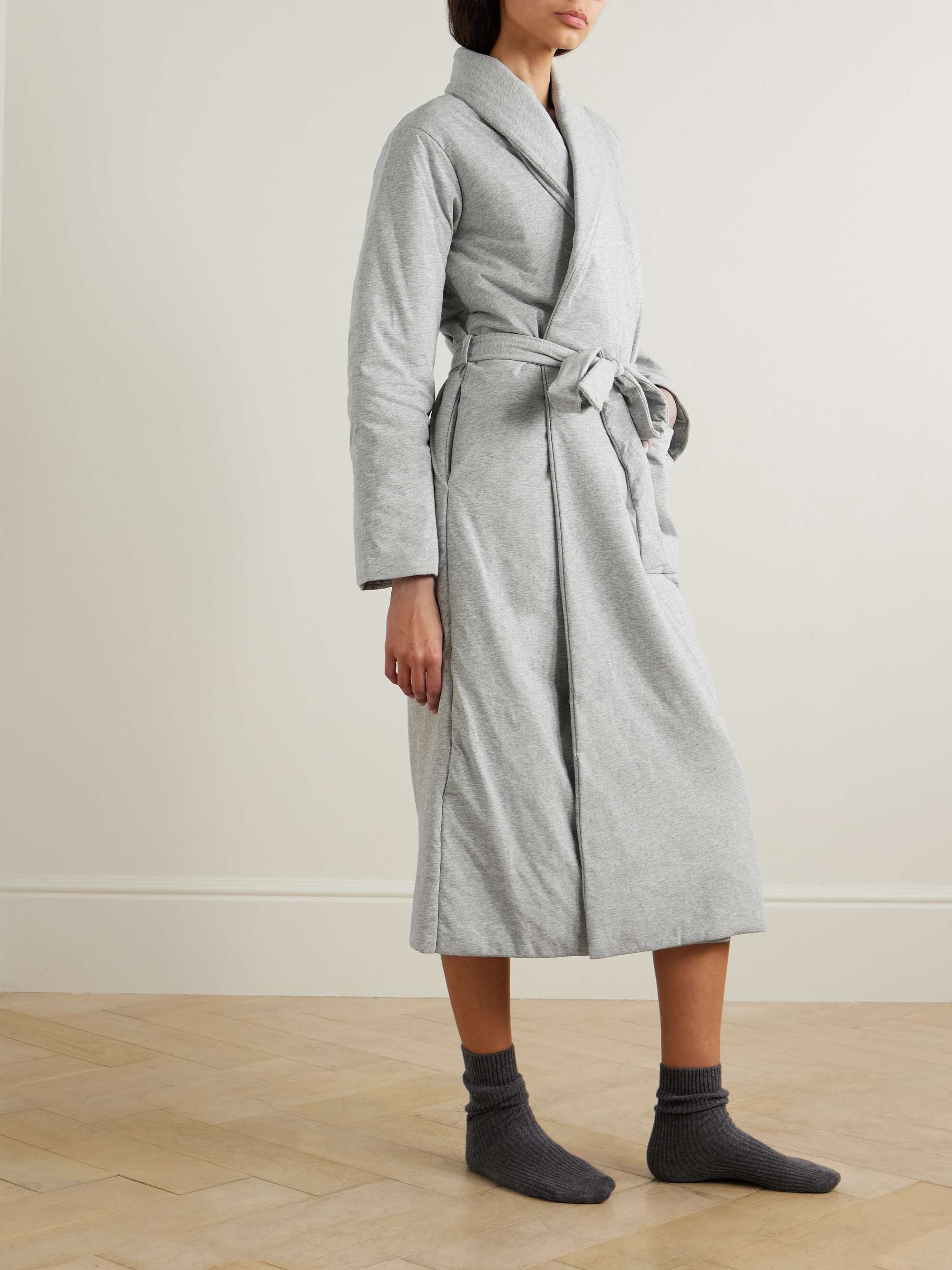 Oasis organic cotton-jersey robe view