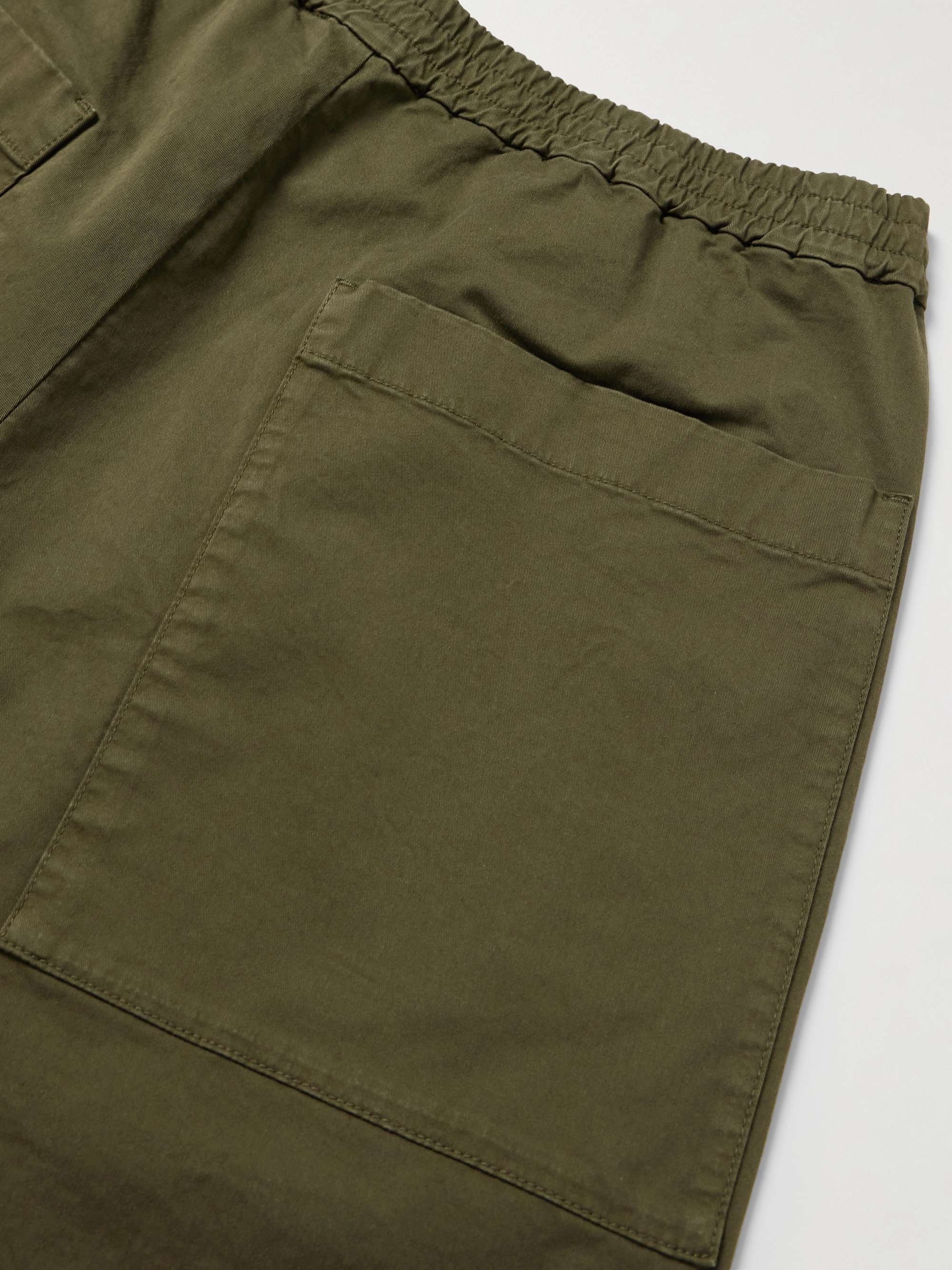 Bativoga Straight-Leg Cotton-Blend Poplin Trousers view