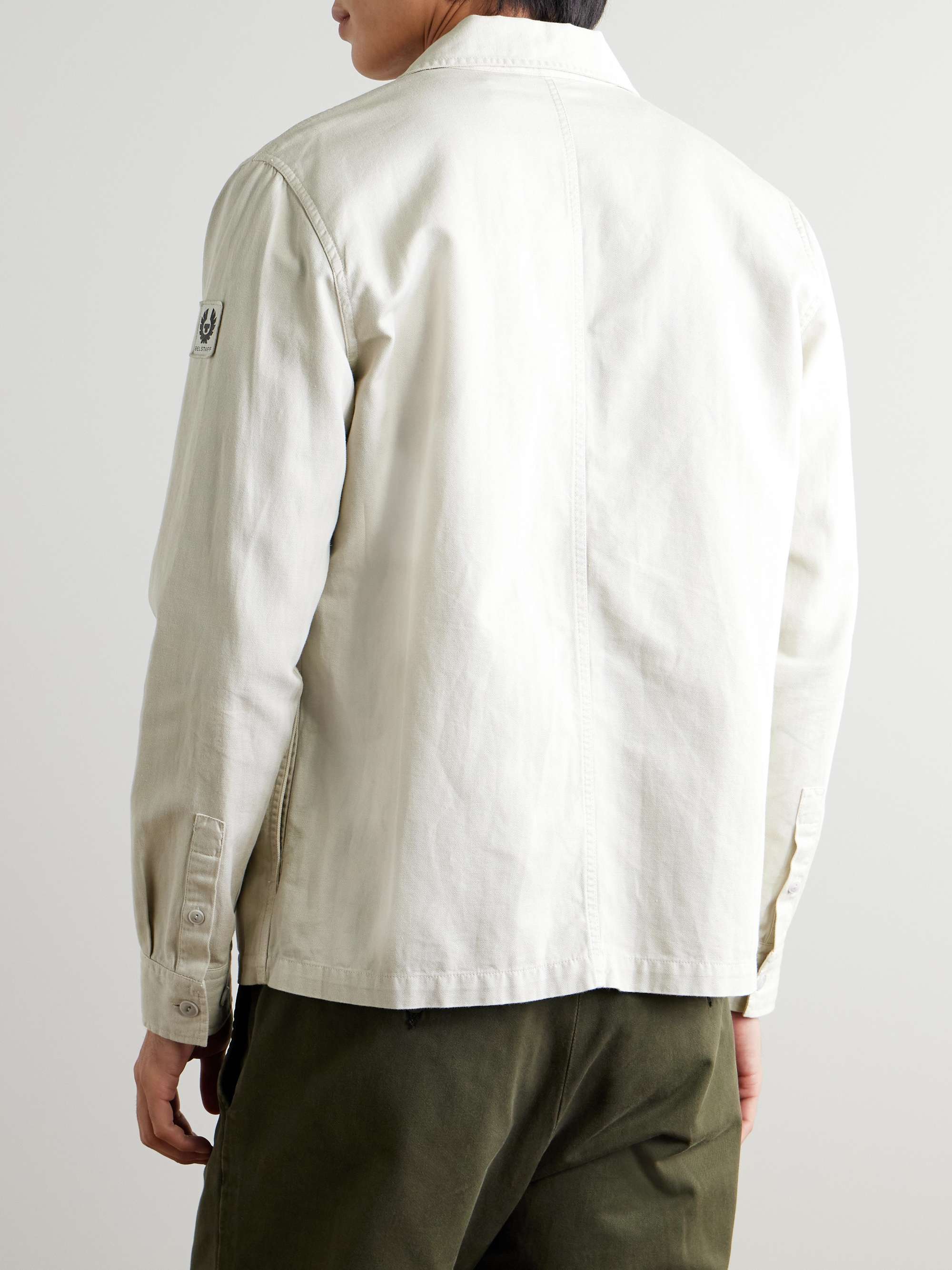 Garment-Dyed Herringbone Cotton and Linen-Blend Twill Overshirt view