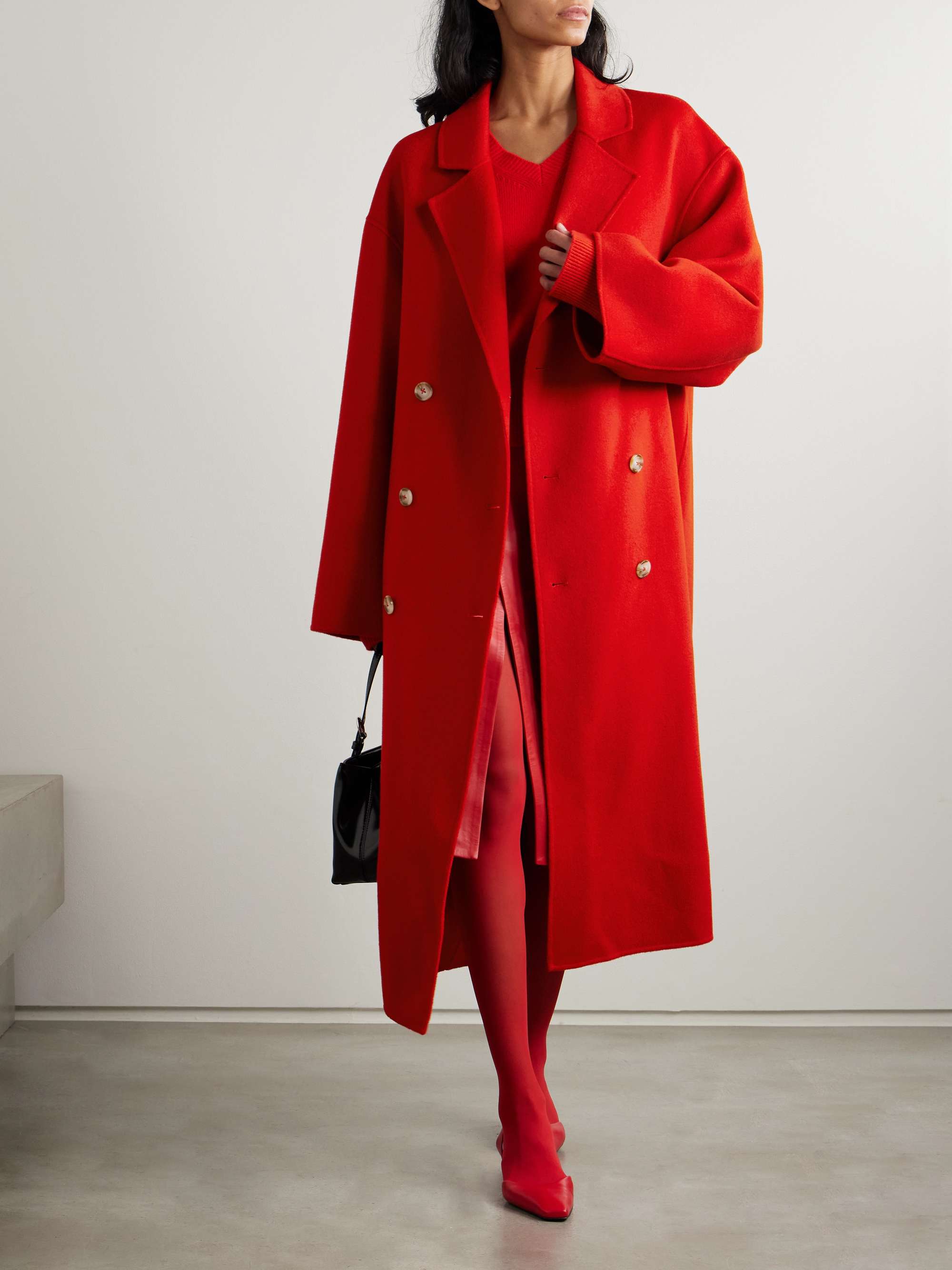 Borneo double-breasted wool and cashmere-blend coat view