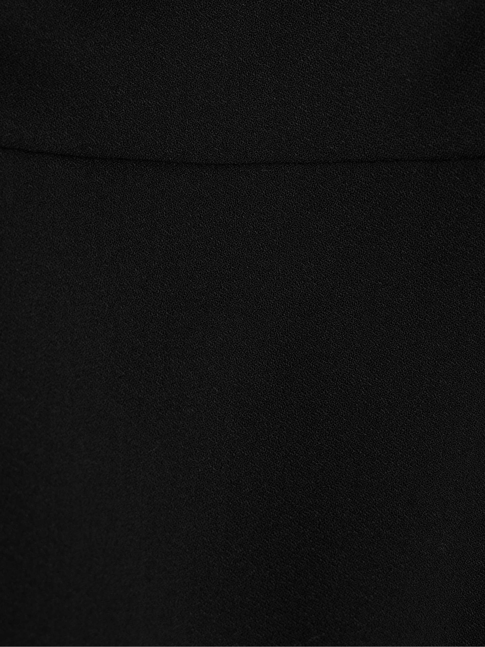 Strapless wool-blend crepe midi dress view