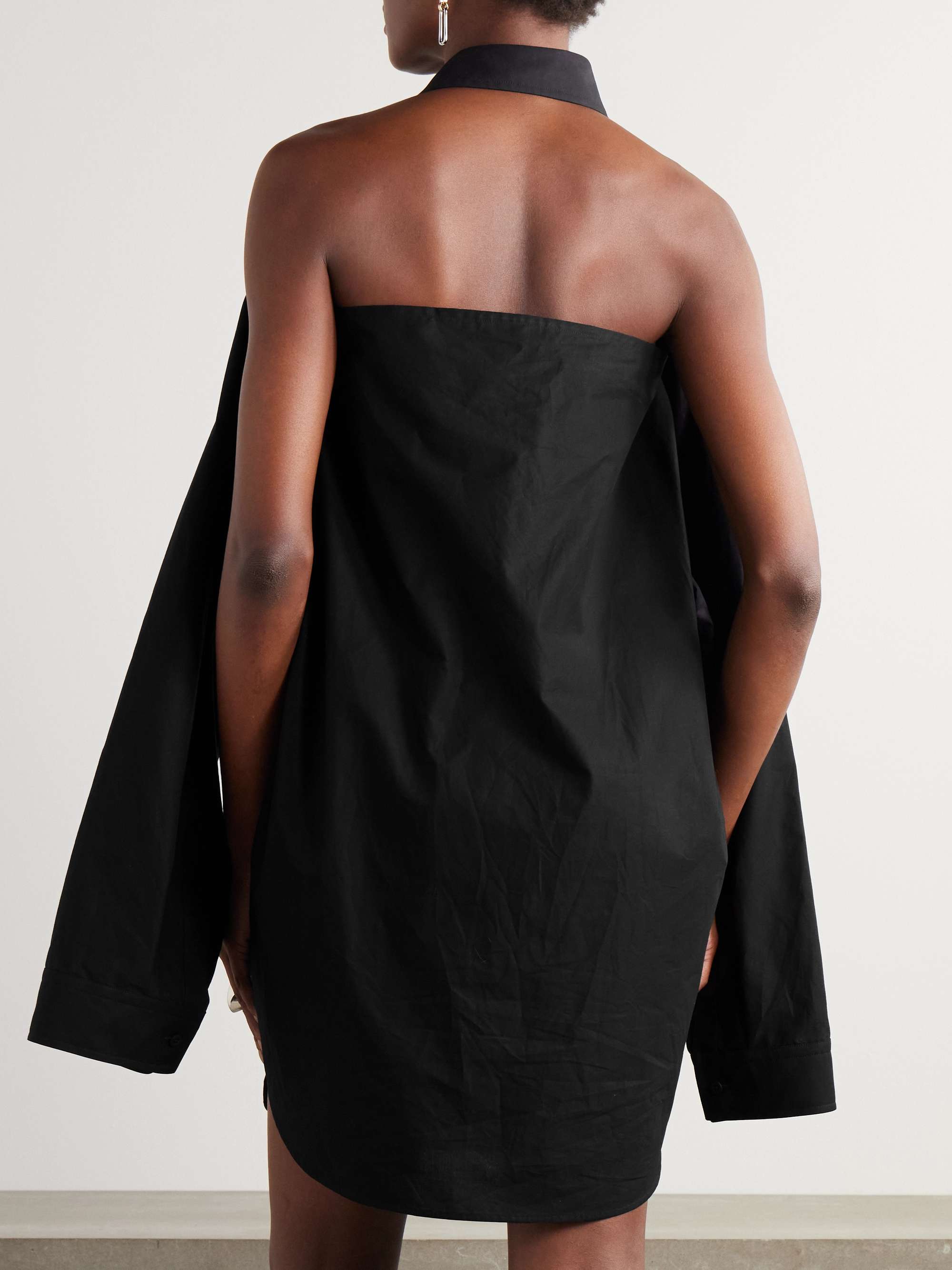 Cotton-poplin mini shirt dress view