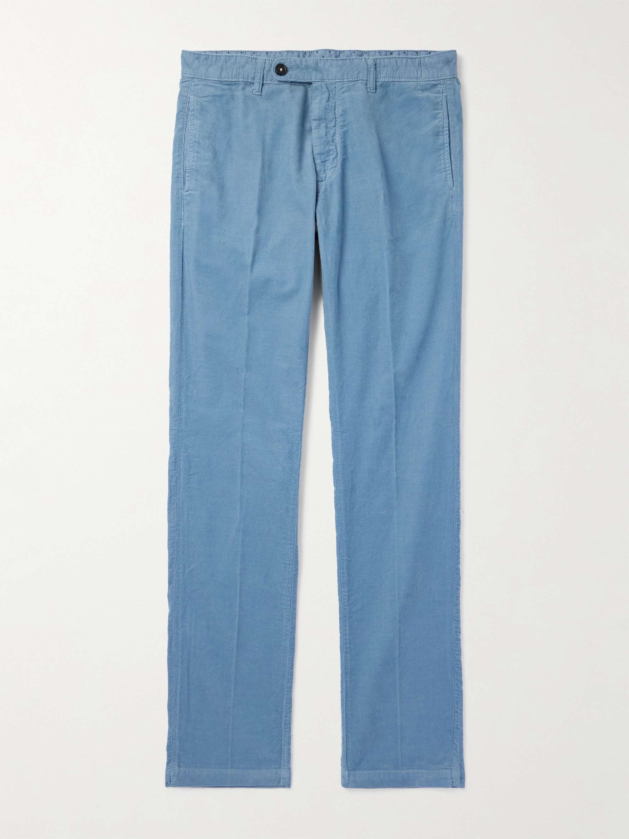 Straight-Leg Cotton-Corduroy Trousers view