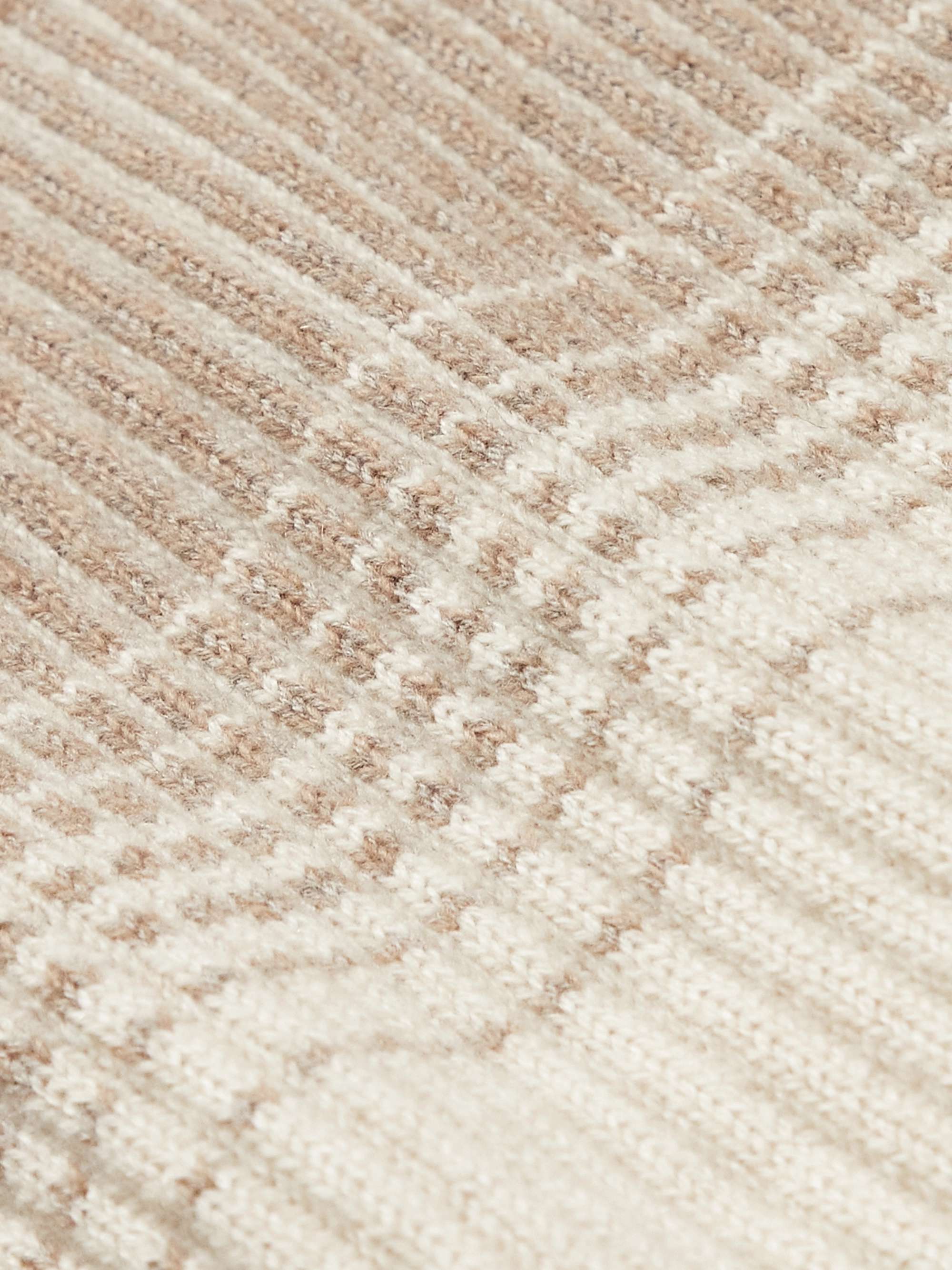 Ribbed Virgin Wool Mock-Neck Sweater view
