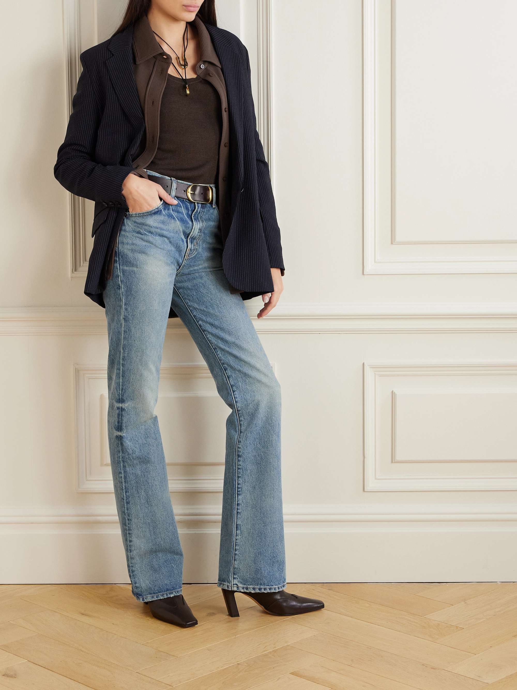 Joan high-rise straight-leg jeans view