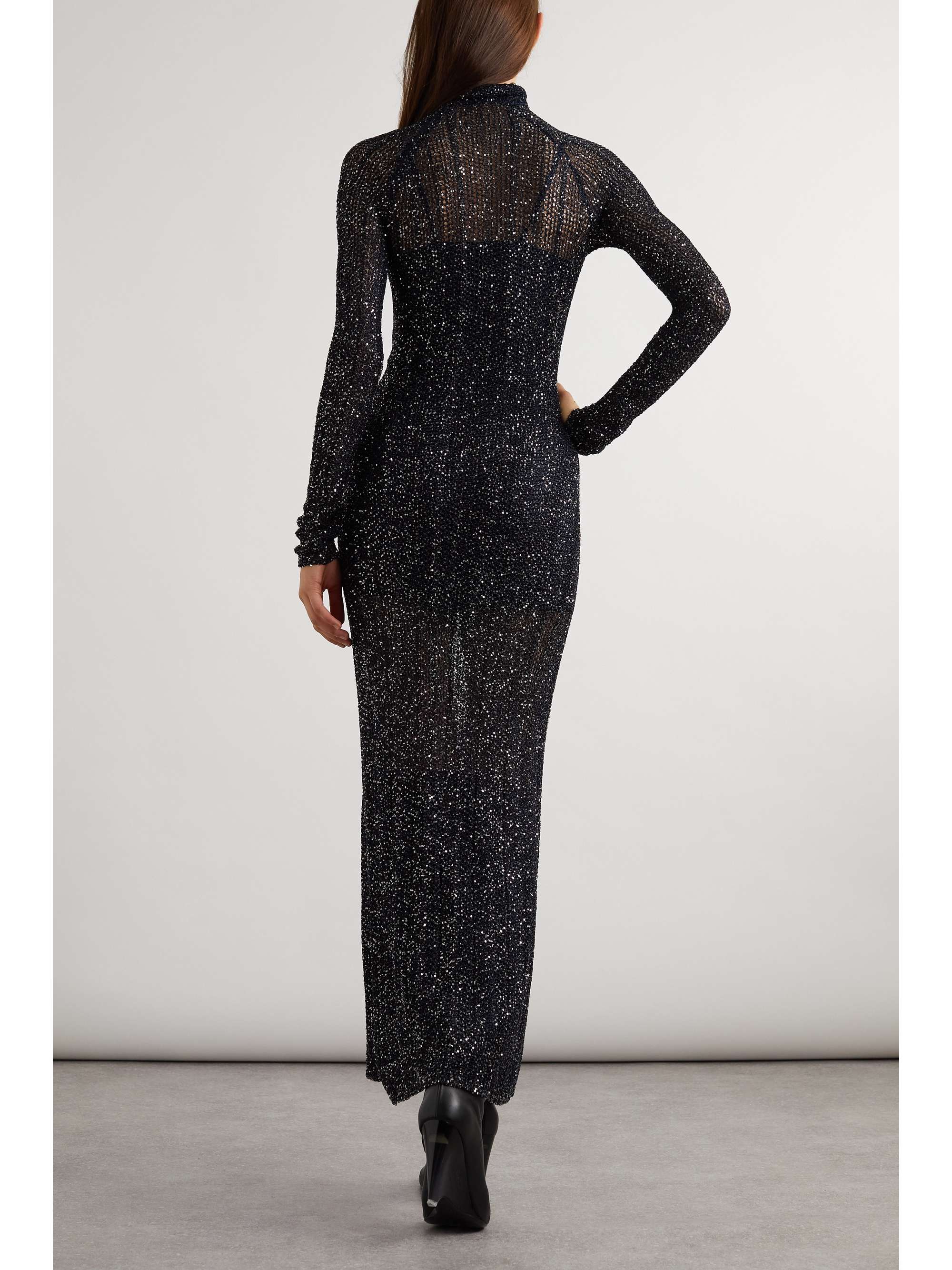 Archetypes sequined knitted maxi dress view