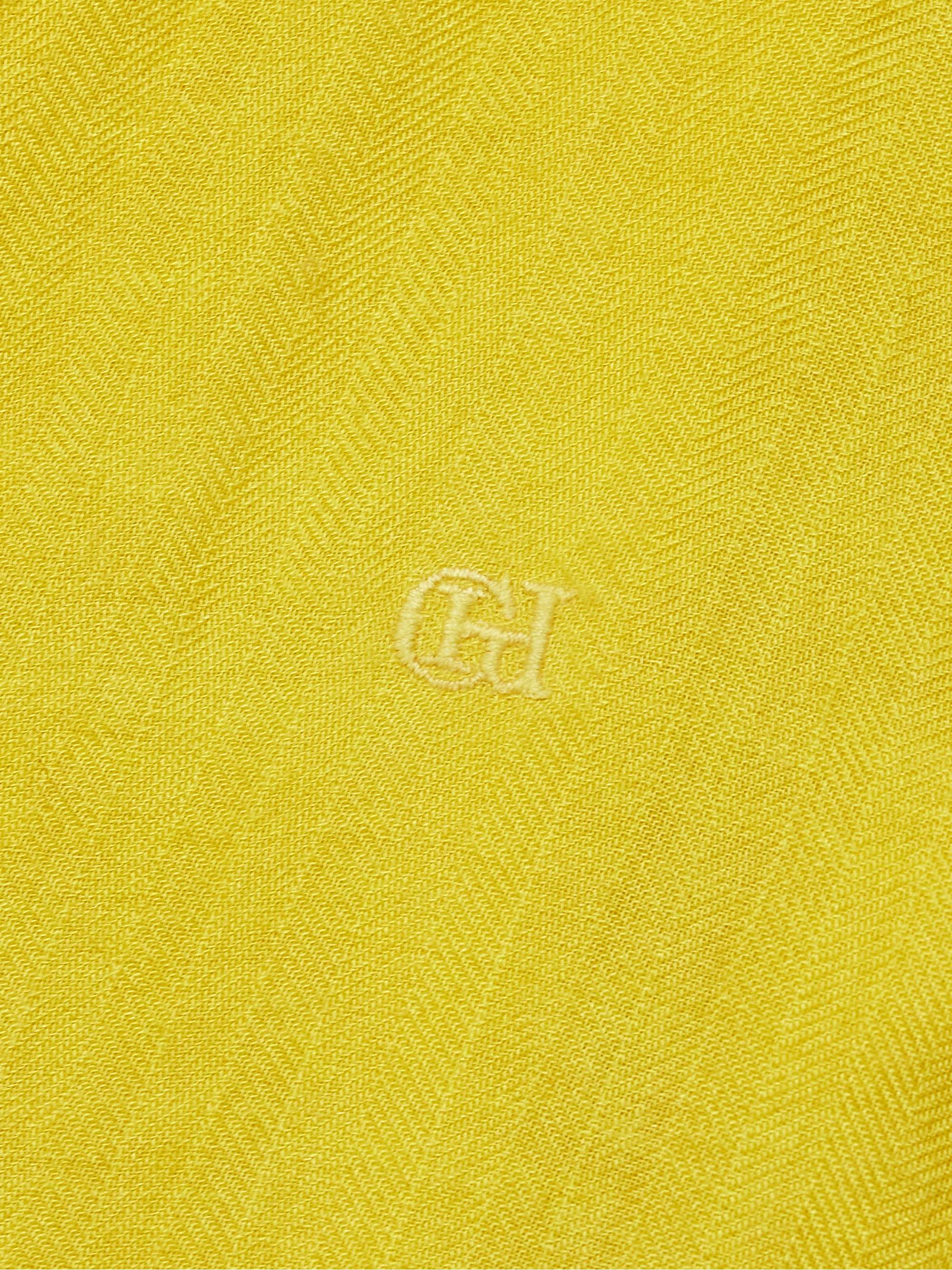 Reyes herringbone cashmere and silk-blend shirt view