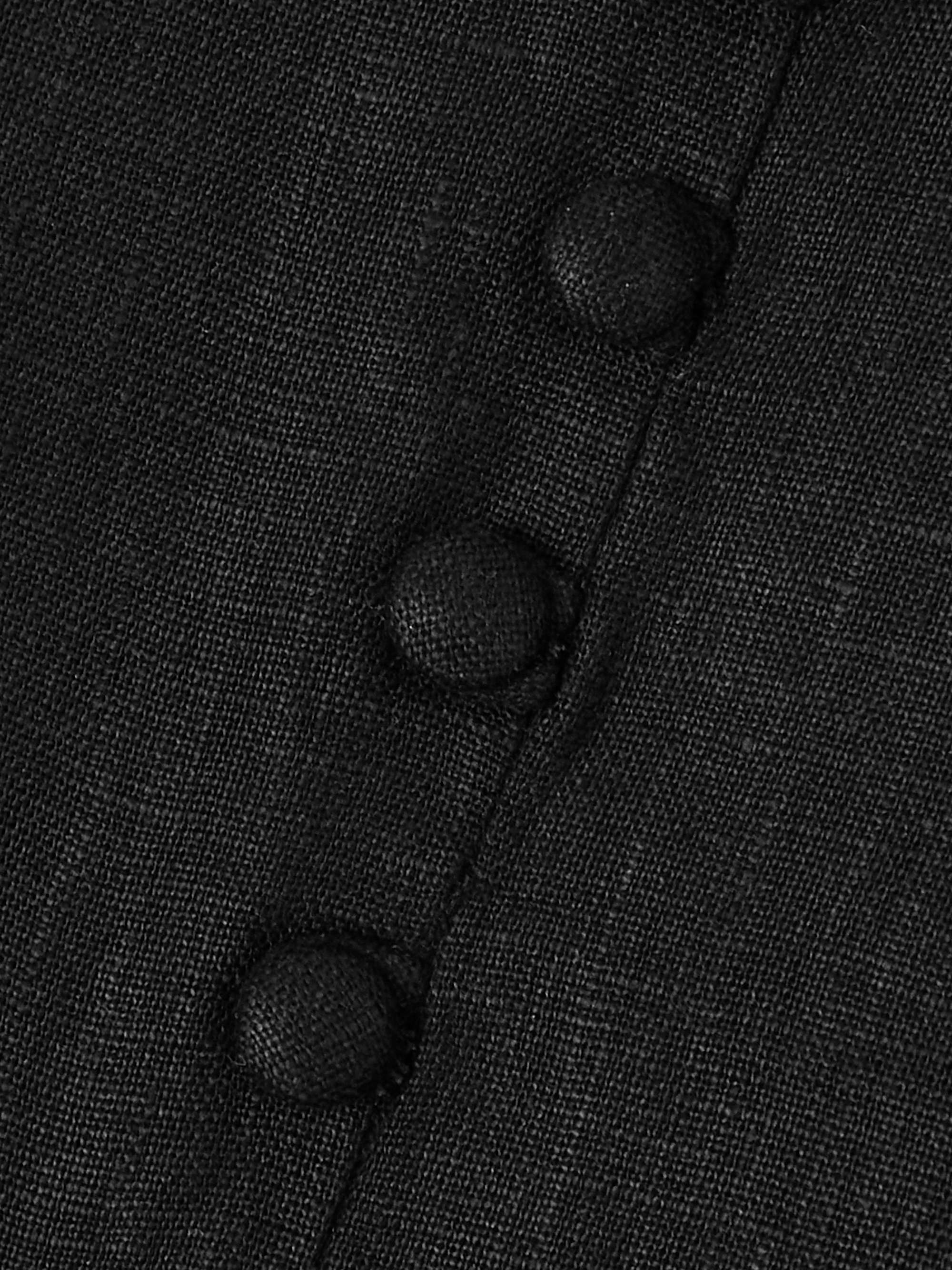Marie linen halterneck top view