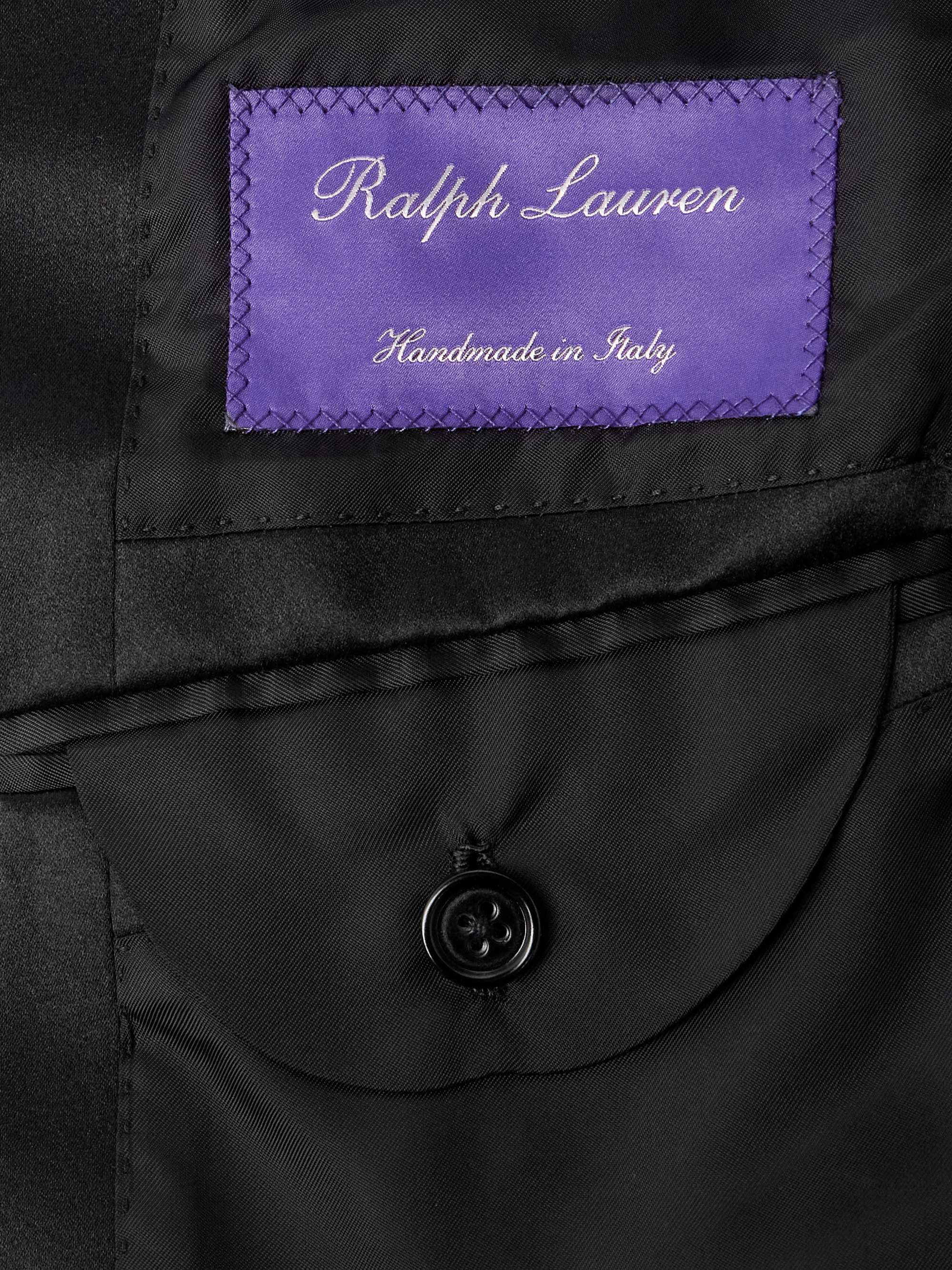 Silk-Trimmed Wool-Velvet Tuxedo Jacket view