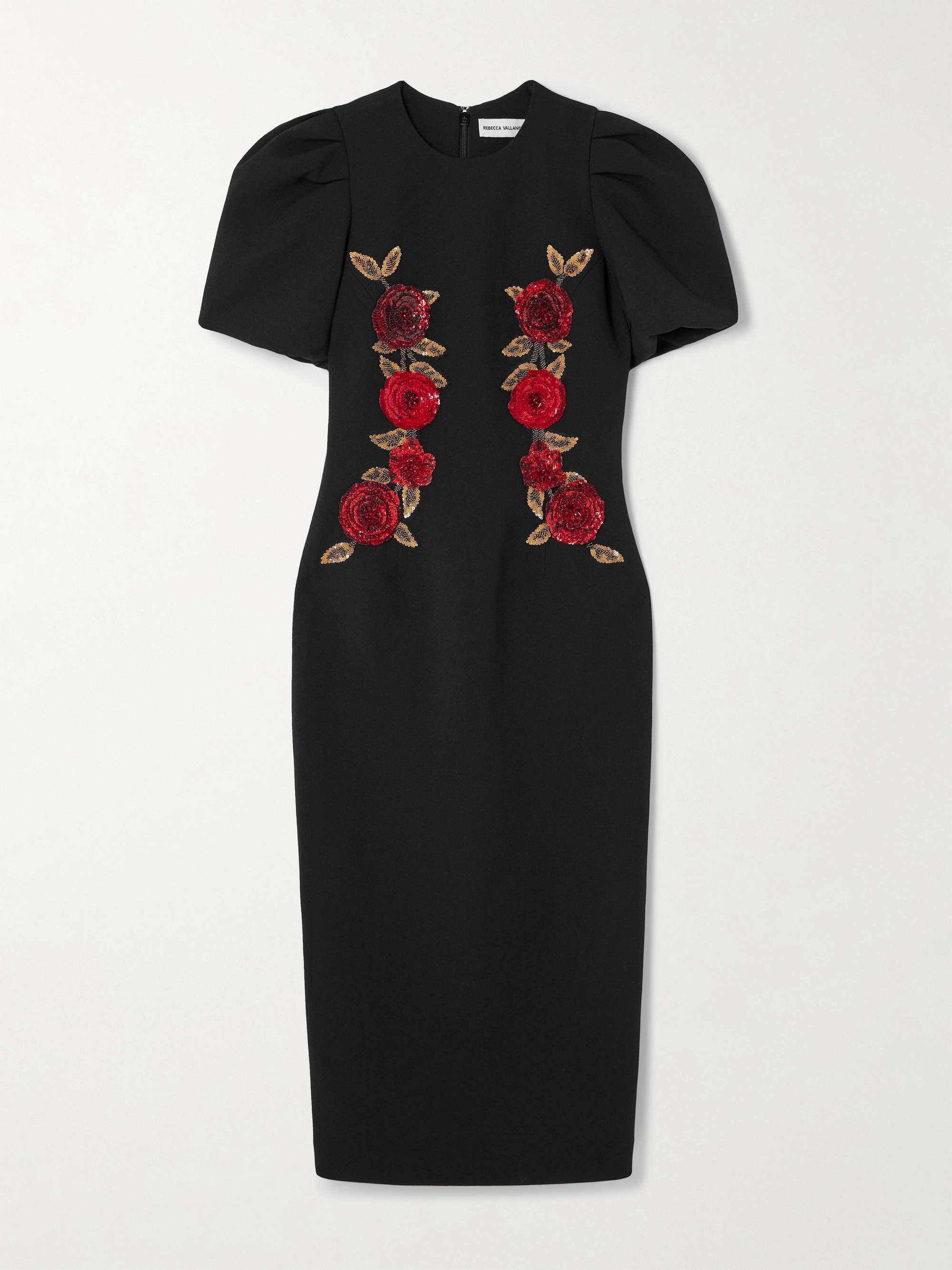 Rosetta embellished cady midi dress view