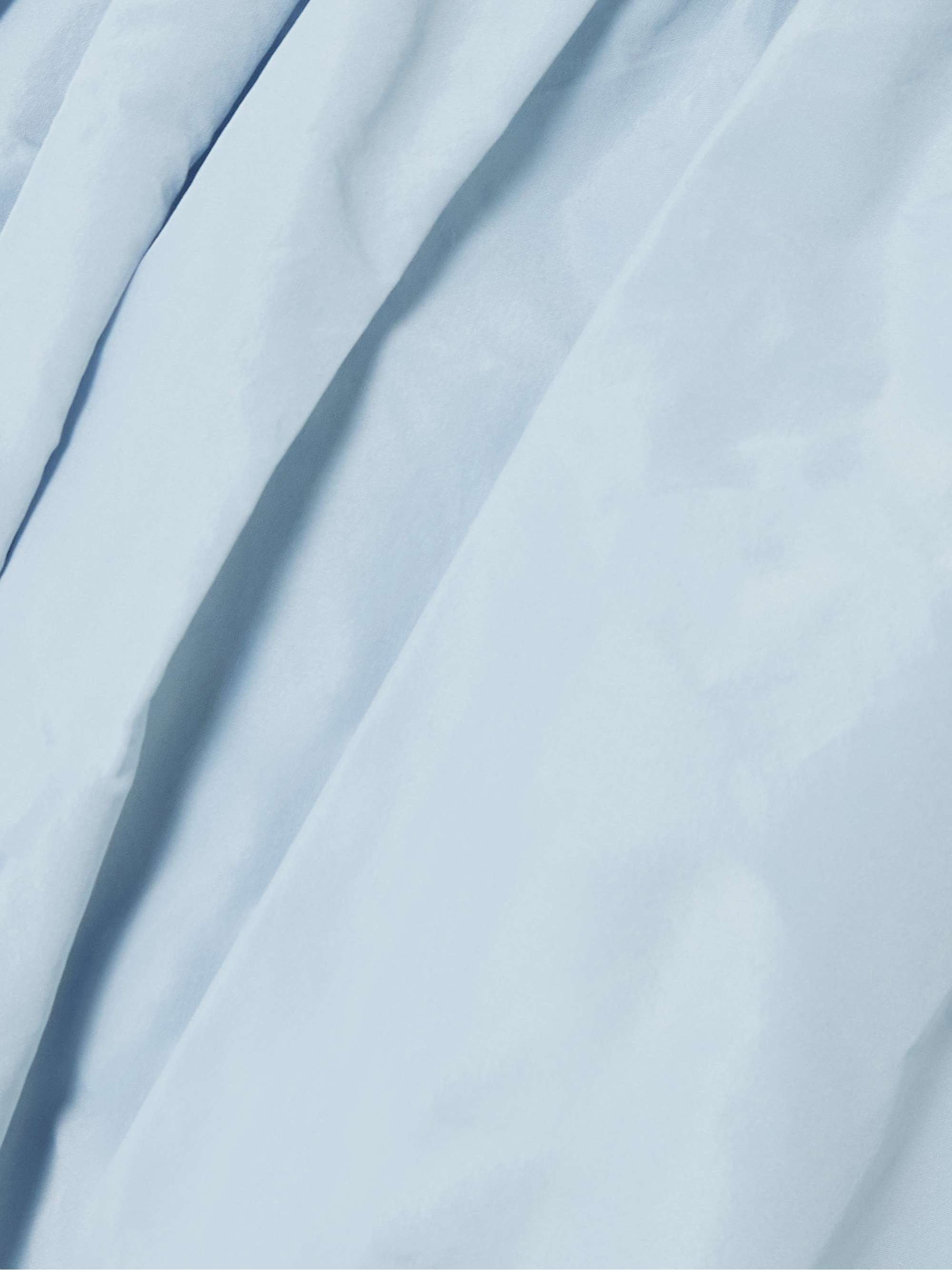 Gathered poplin mini skirt view