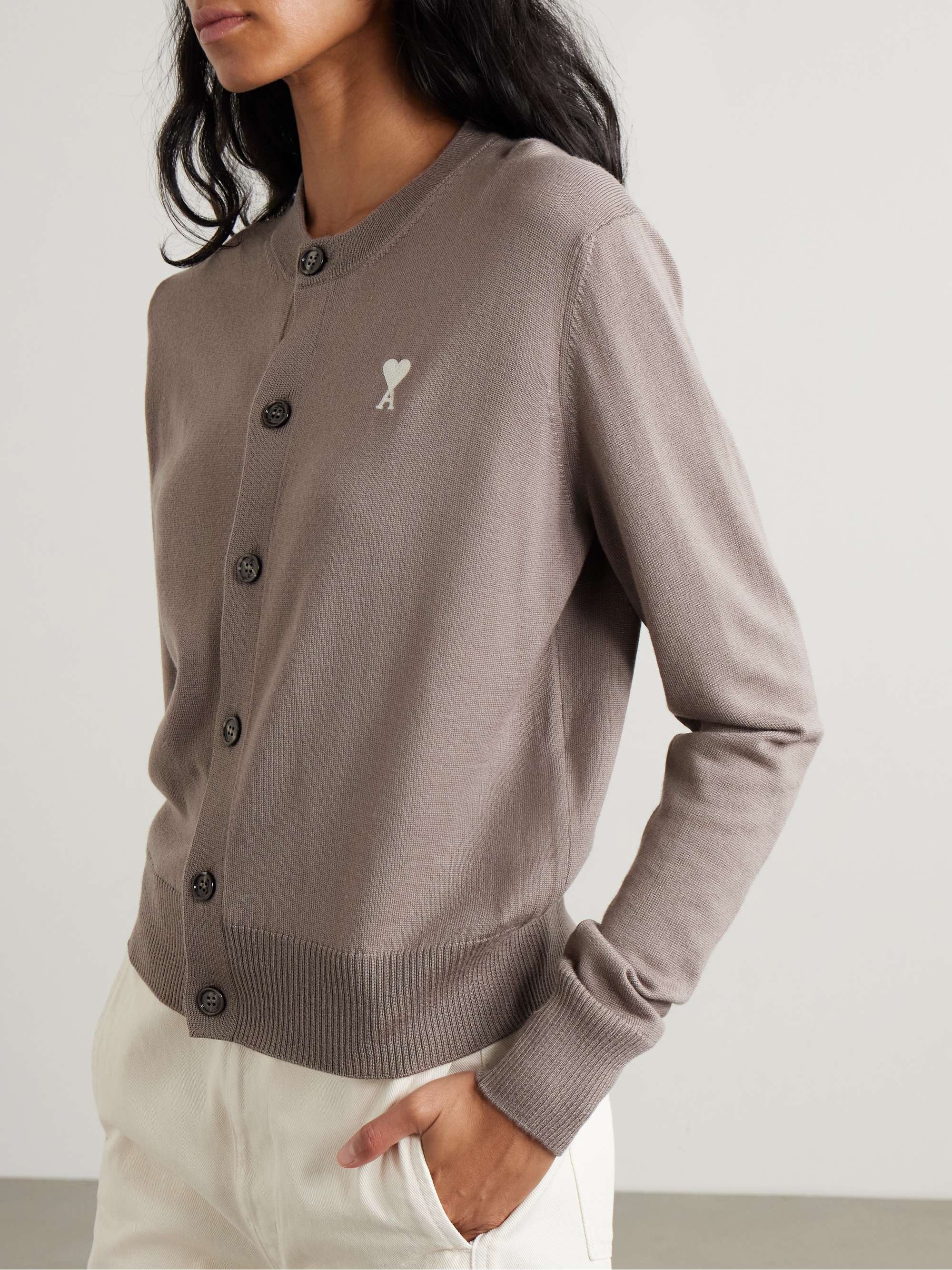 ADC embroidered merino wool cardigan view