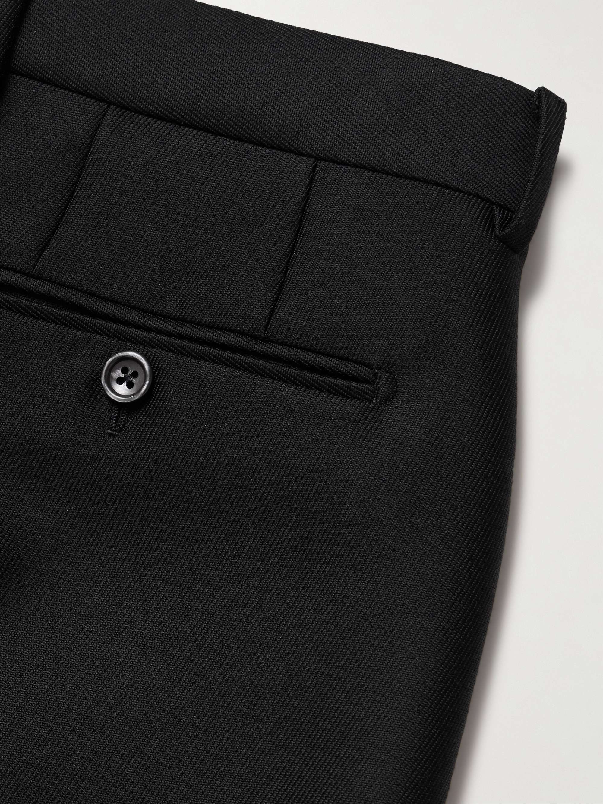 Dyllan Slim-Fit Tapered Wool-Blend Twill Trousers view