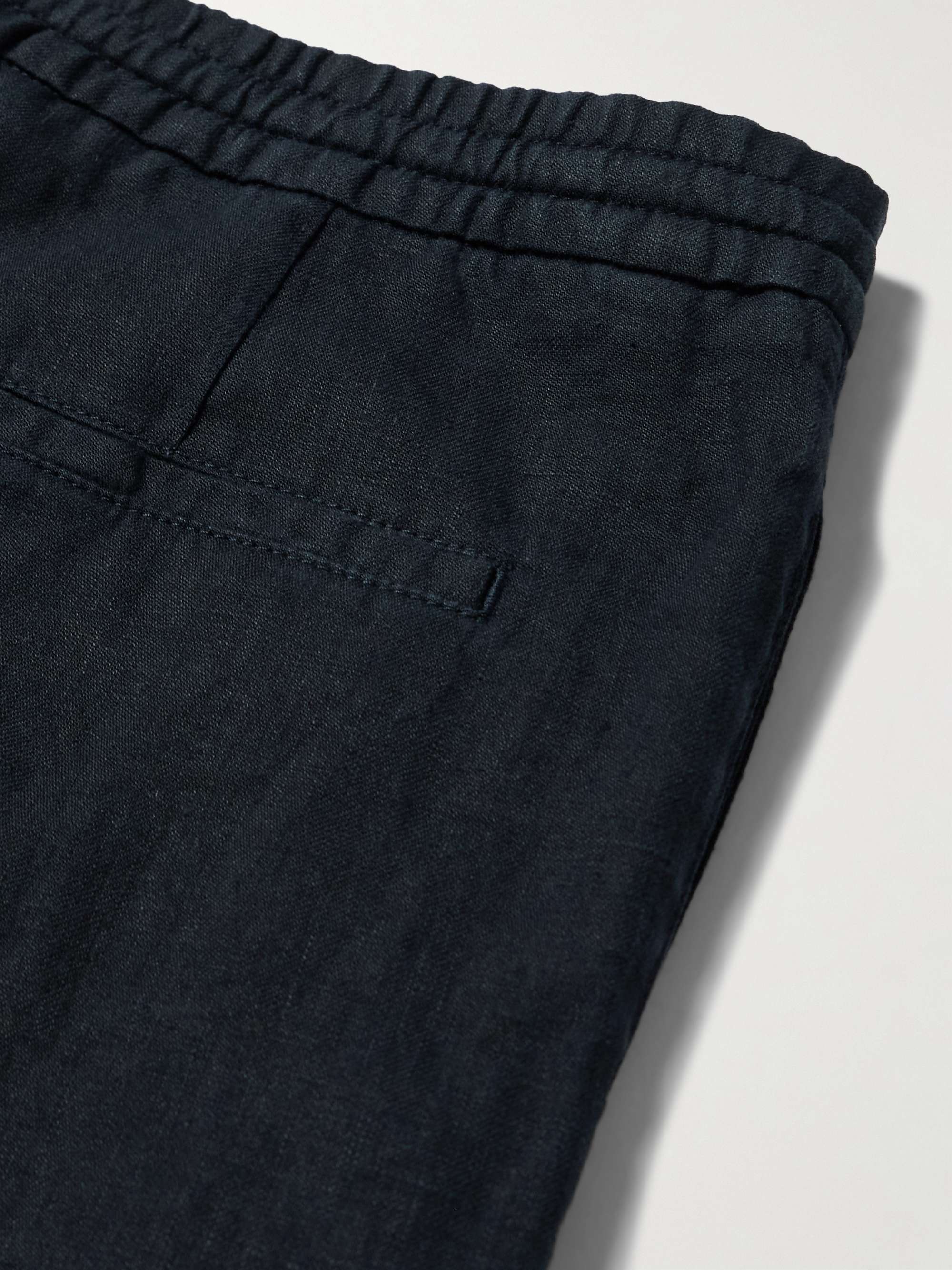 Tapered Linen Drawstring Trousers view