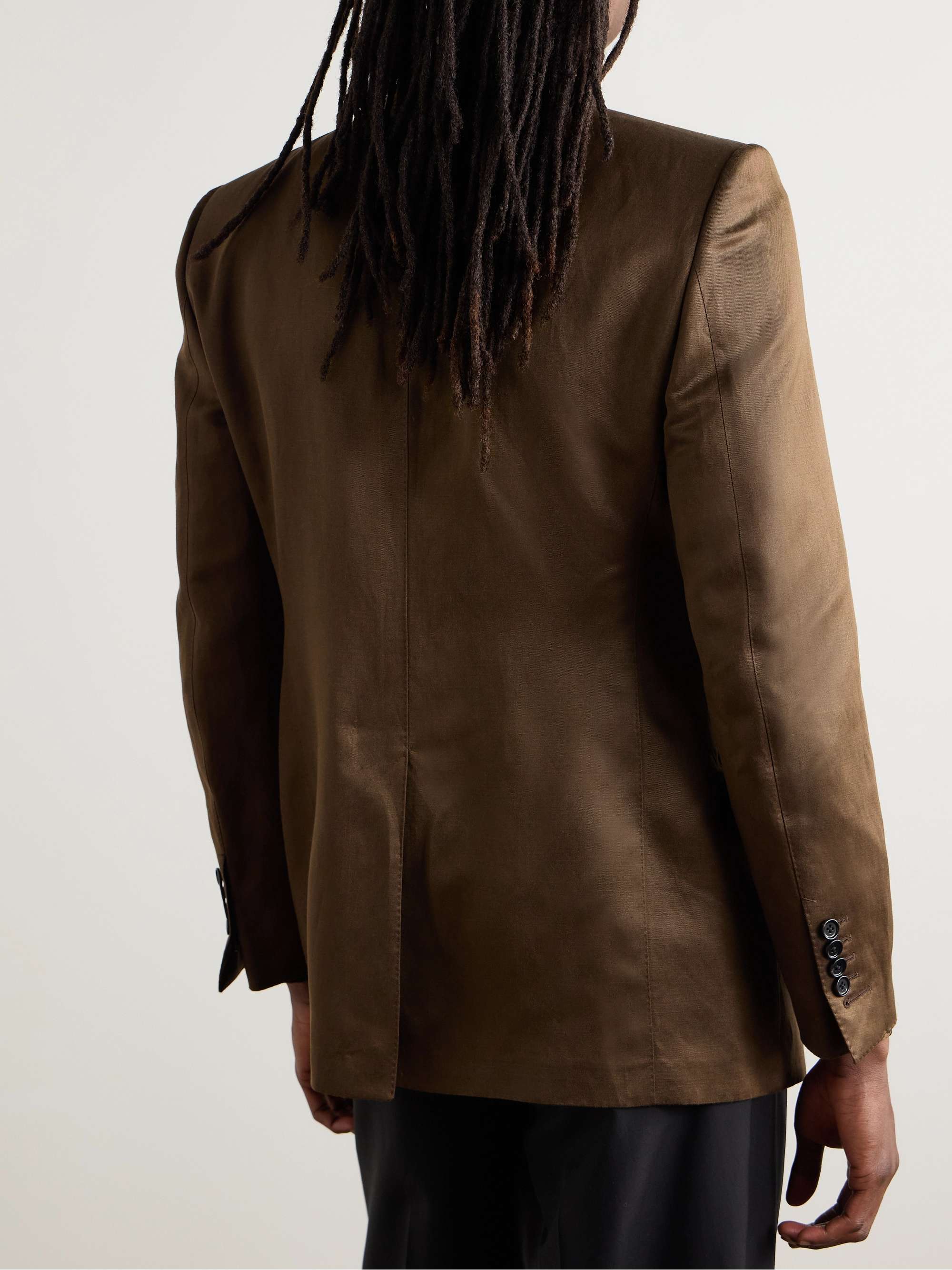 Dyllan Silk-Blend Twill Suit Jacket view