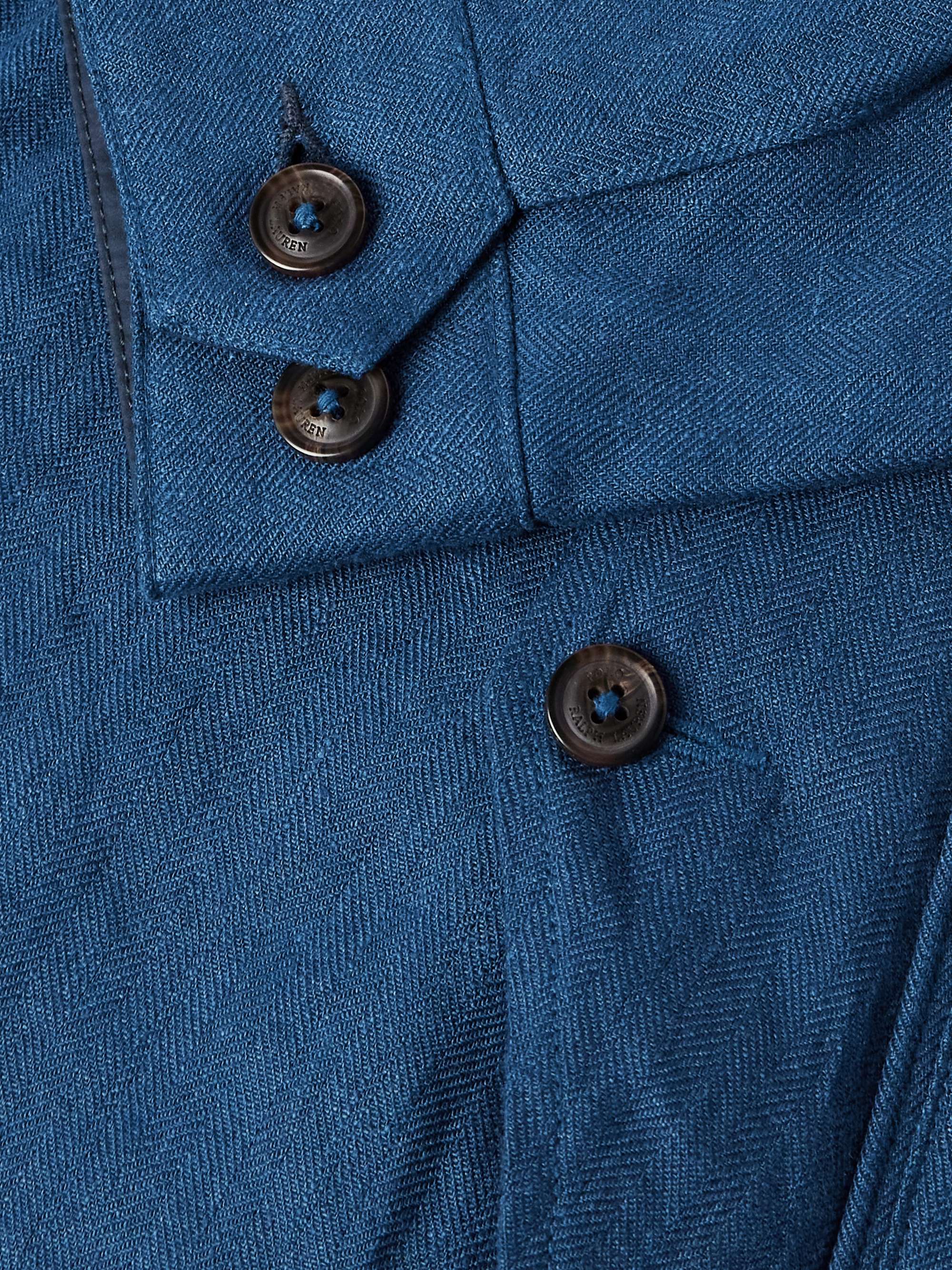 Reversible Herringbone Linen and Taffeta Jacket view