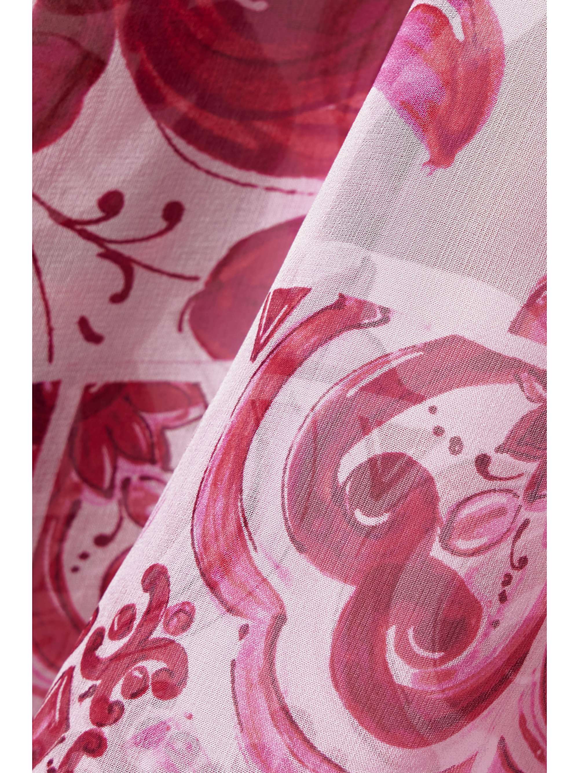 Asymmetric printed silk-chiffon kaftan view