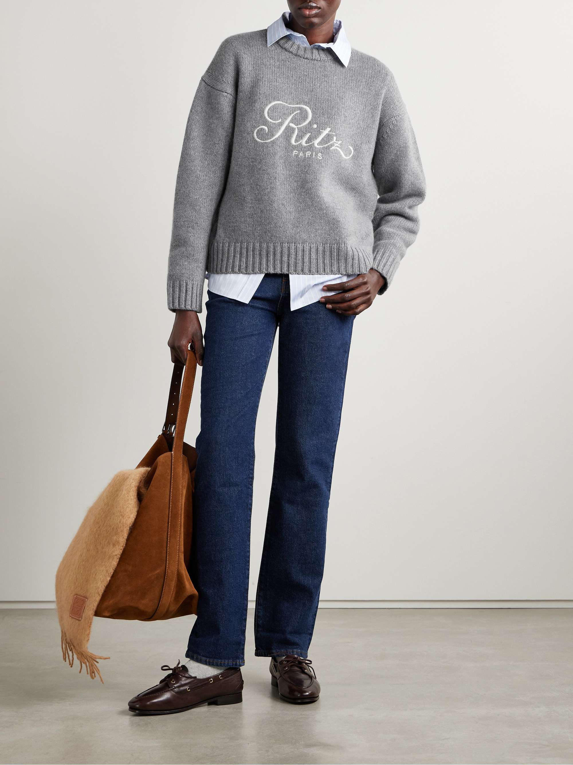 + Ritz Paris embroidered cashmere sweater view