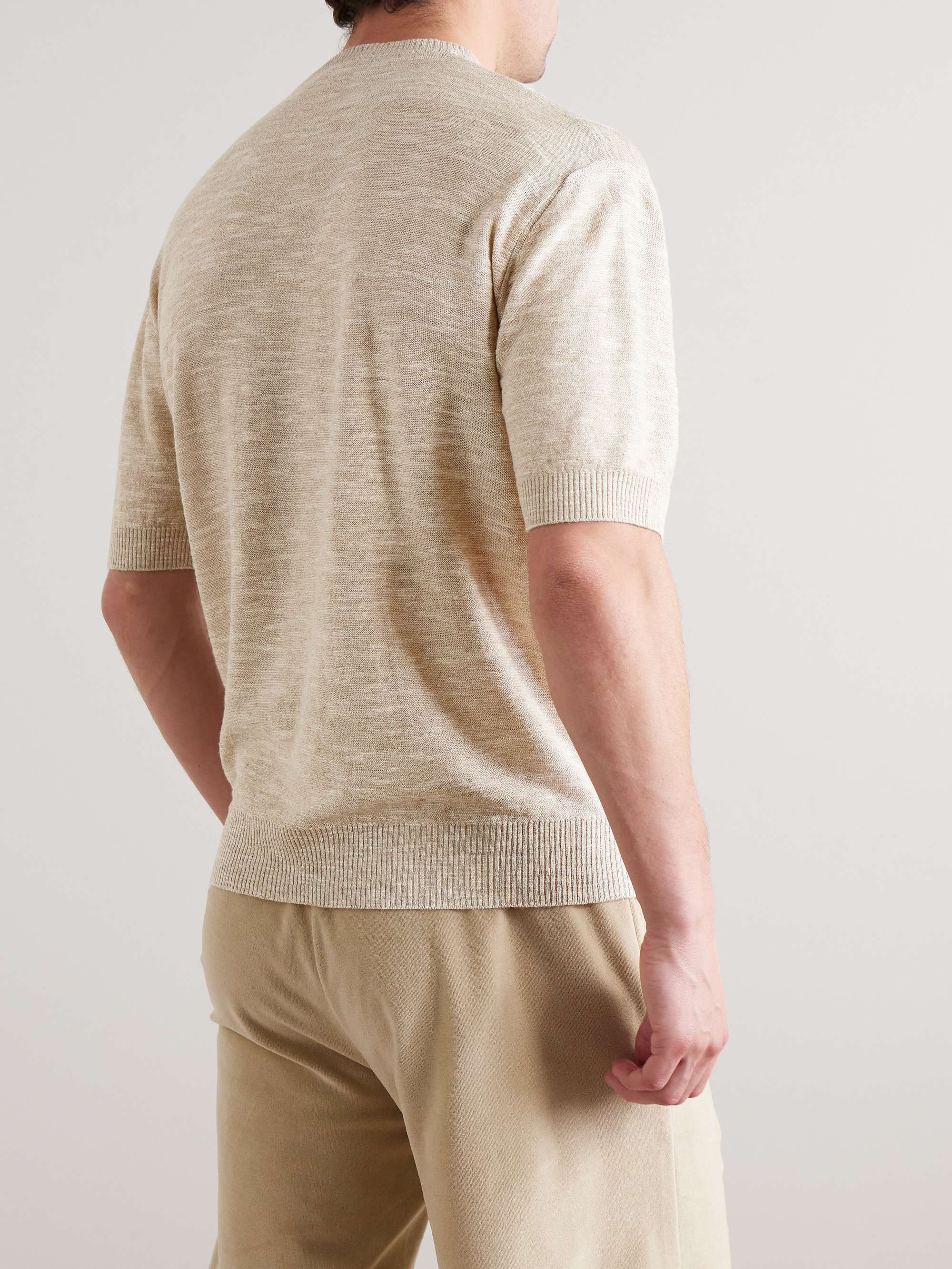 Tori Linen and Silk-Blend T-Shirt view