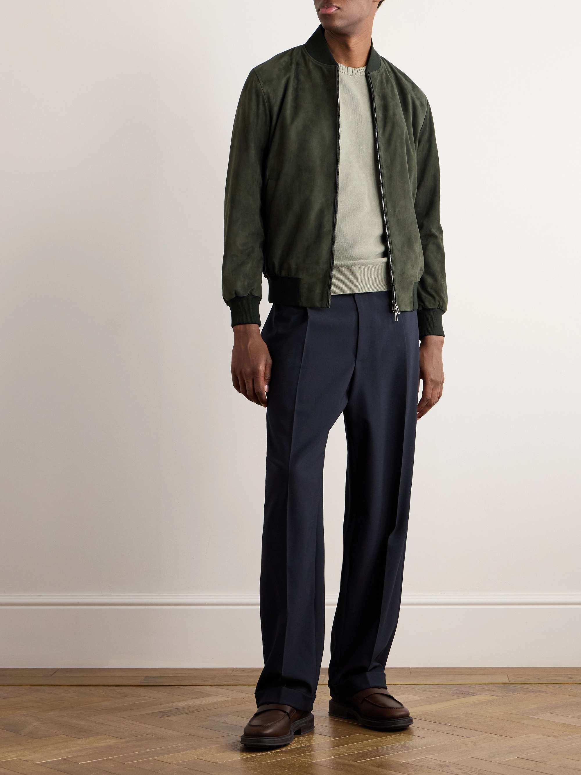 Cotton and Silk-Blend Piqué Sweater view