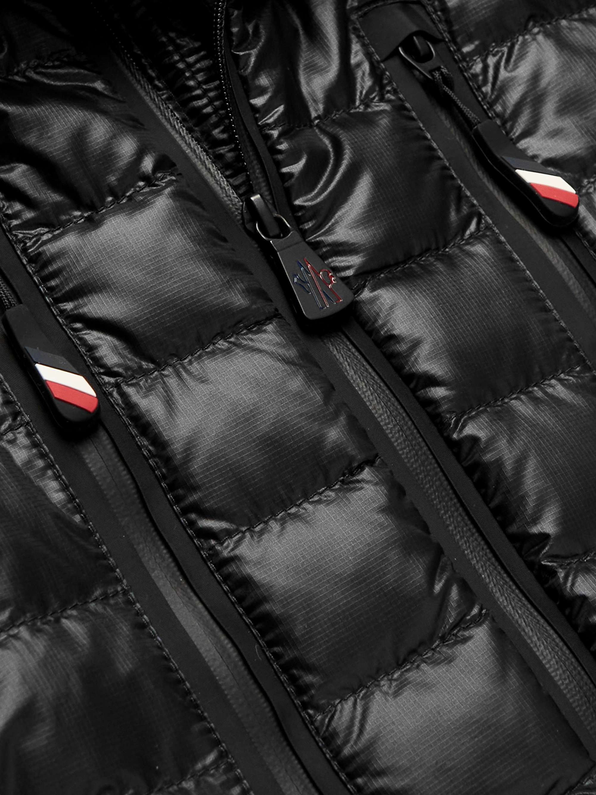 Slim-Fit Quilted Ripstop and Jersey Down Jacket view