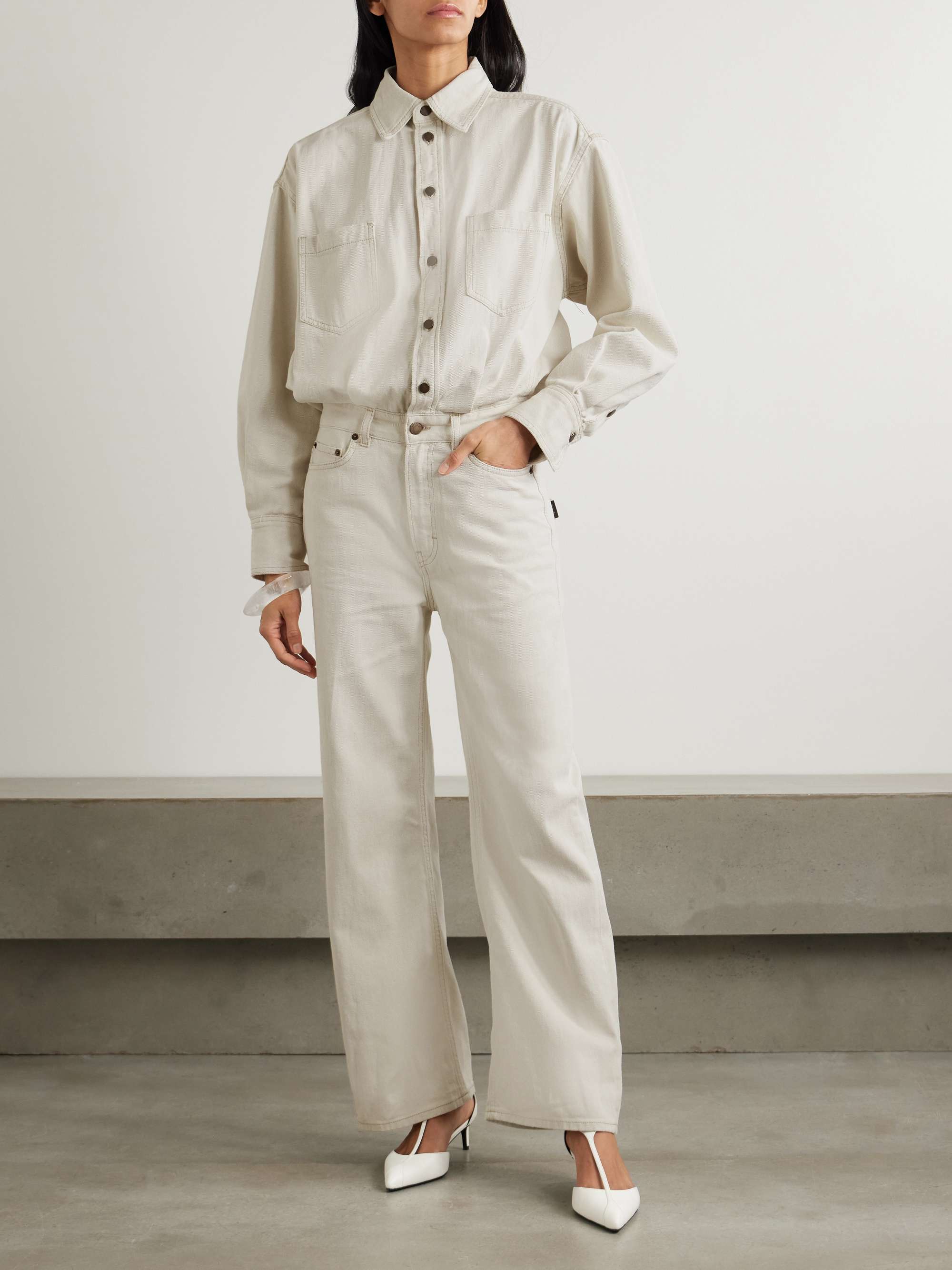Tessie denim jumpsuit view