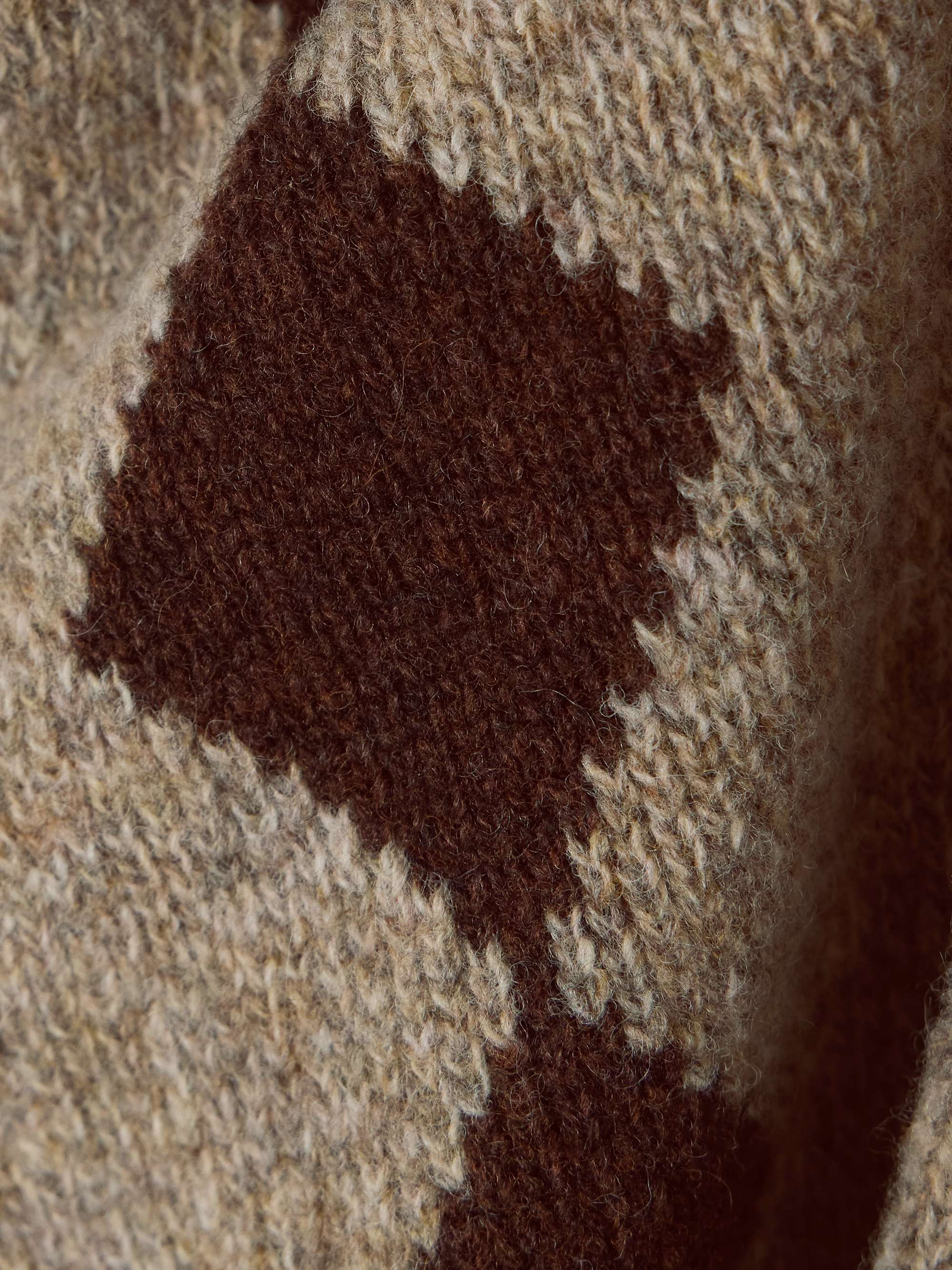 Argyle wool vest view